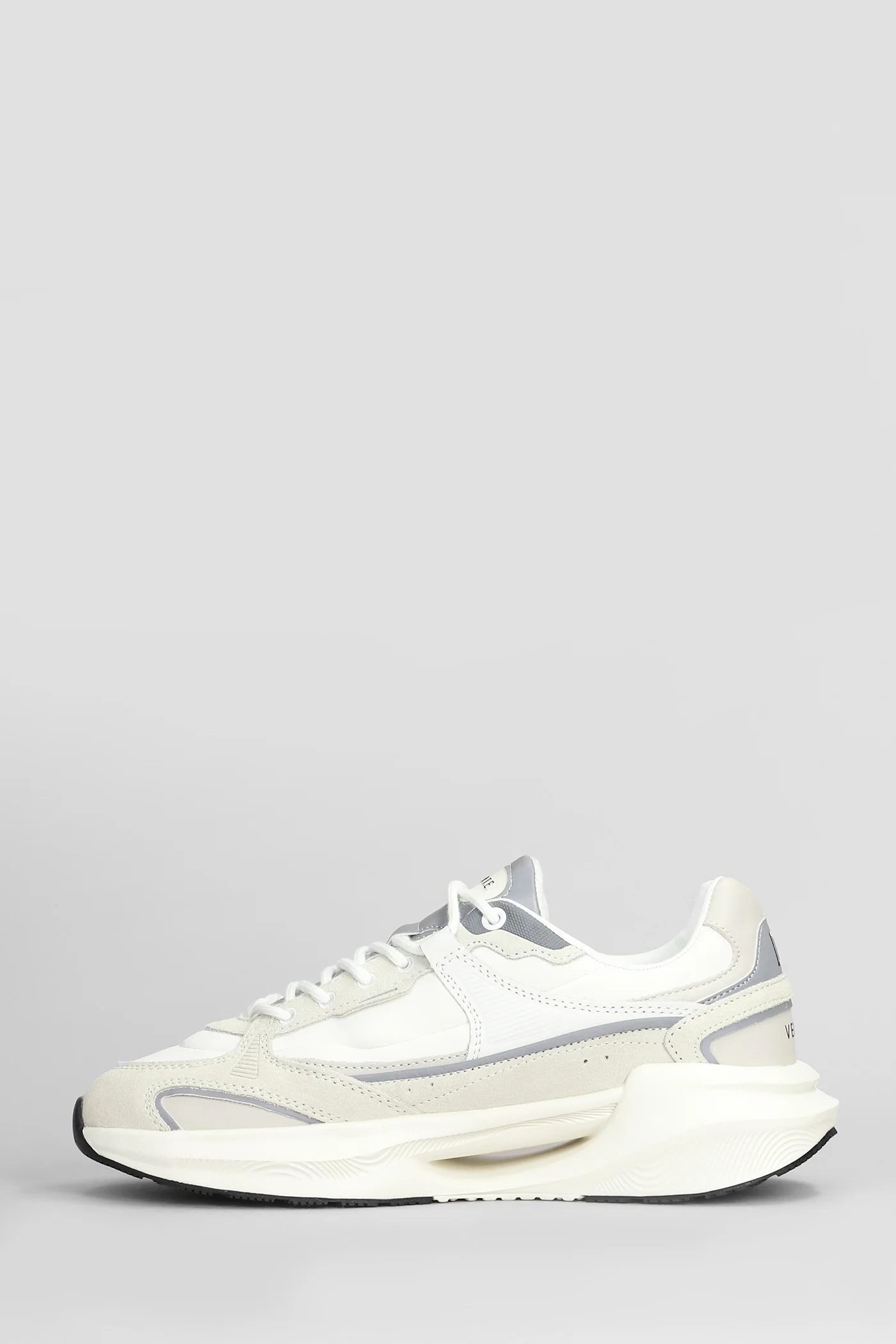 Vela Sneakers in white suede and leather - Image 3