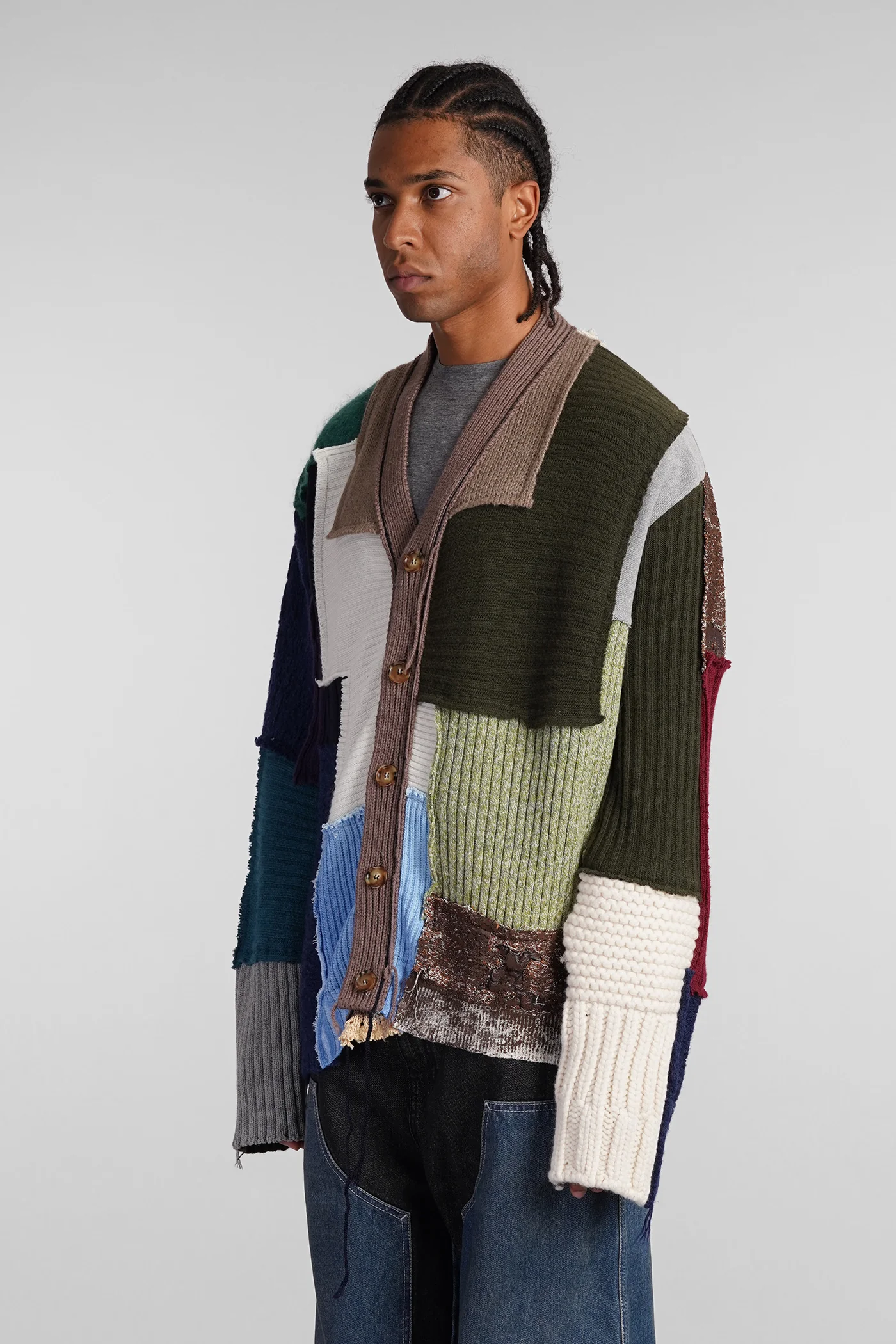 Cardigan in multicolor wool - Image 4