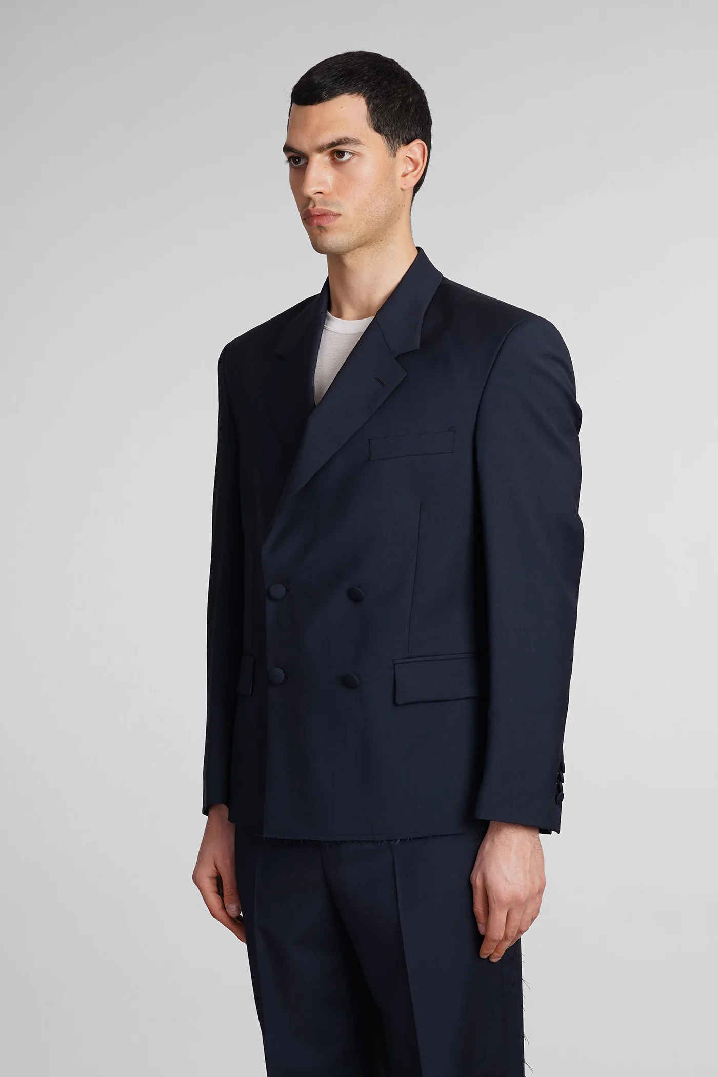 Cassel Blazer in blue wool - Image 4