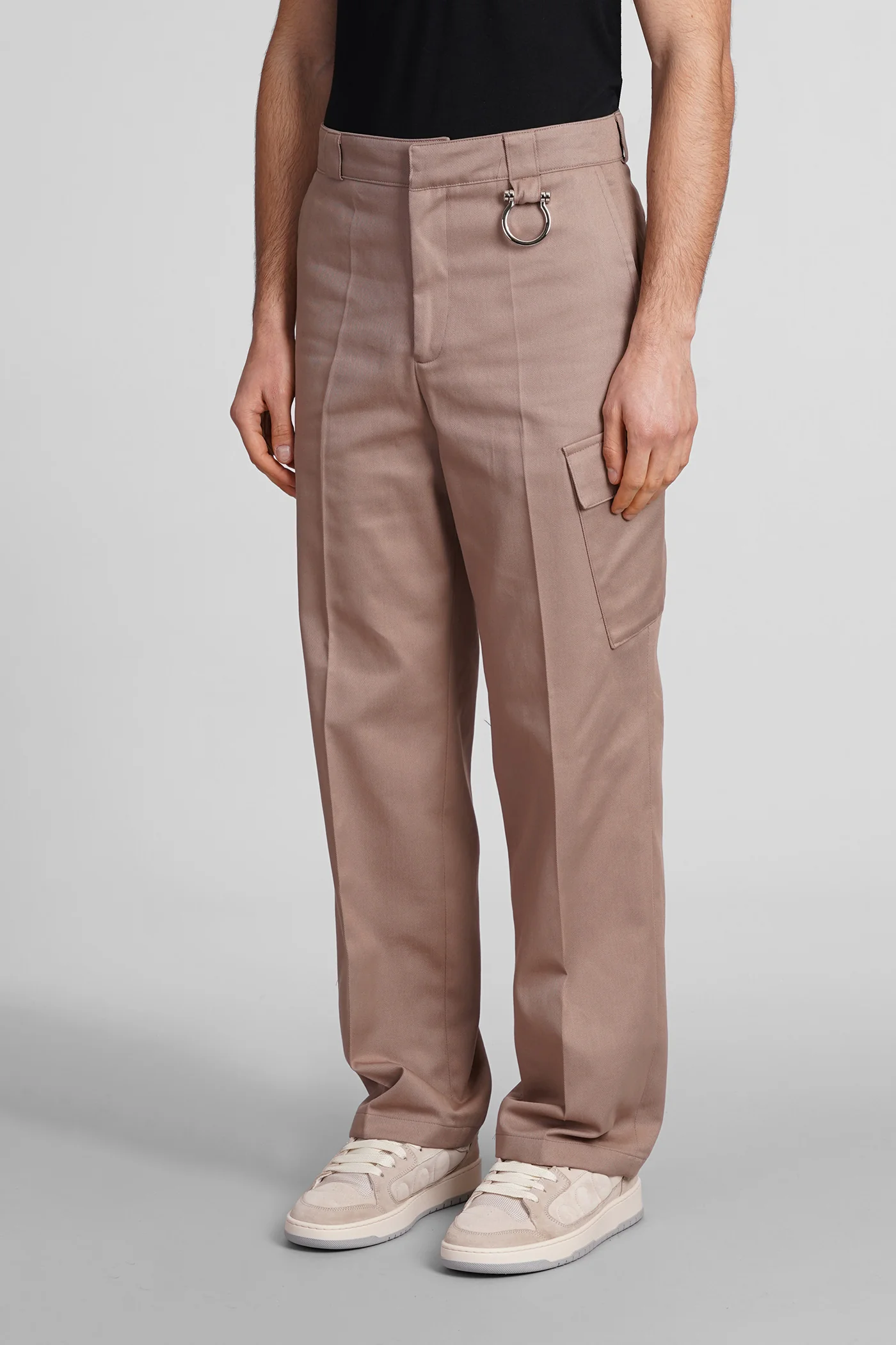 Jonis Pants in khaki cotton - Image 4