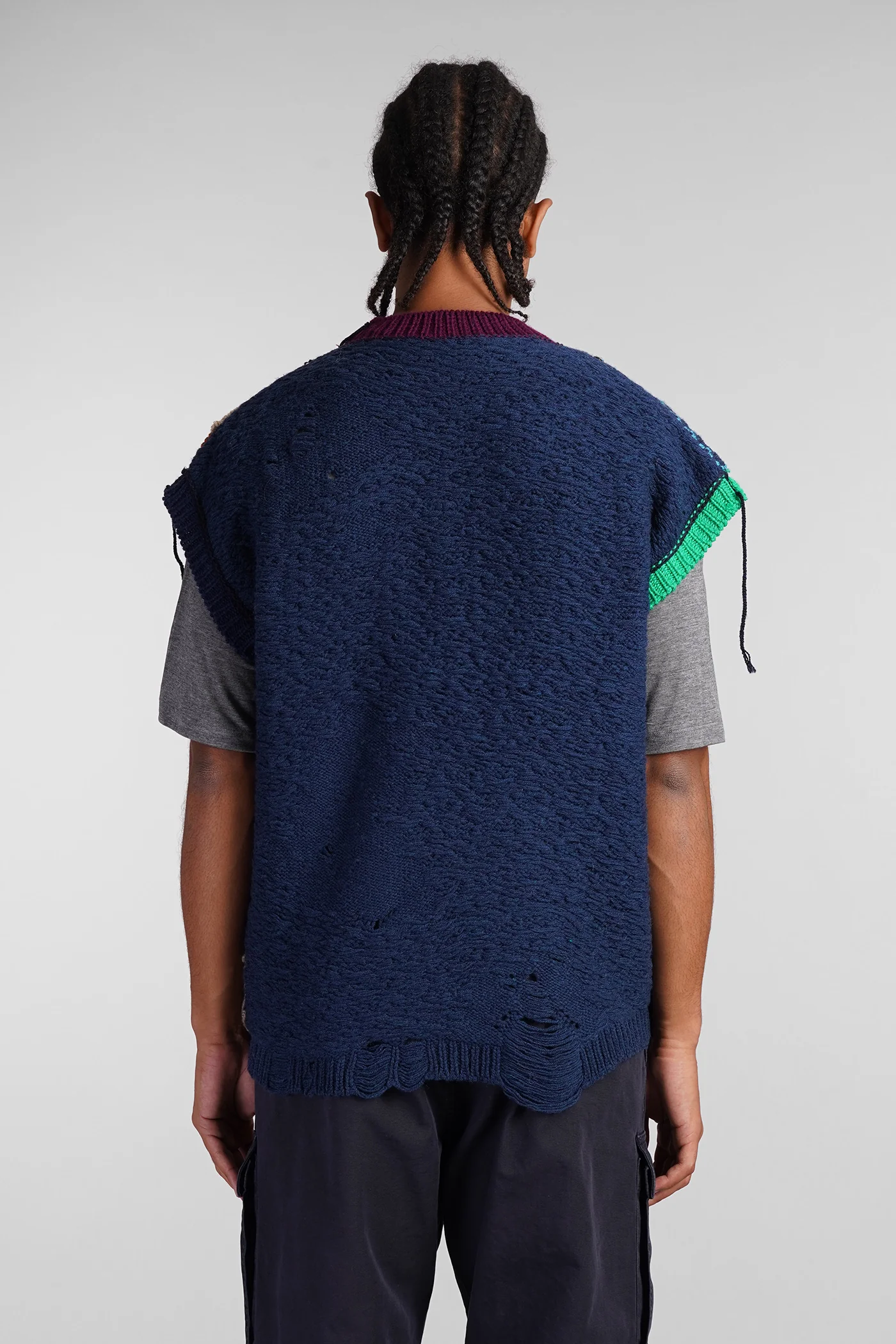 Nabil Vest in multicolor wool - Image 3