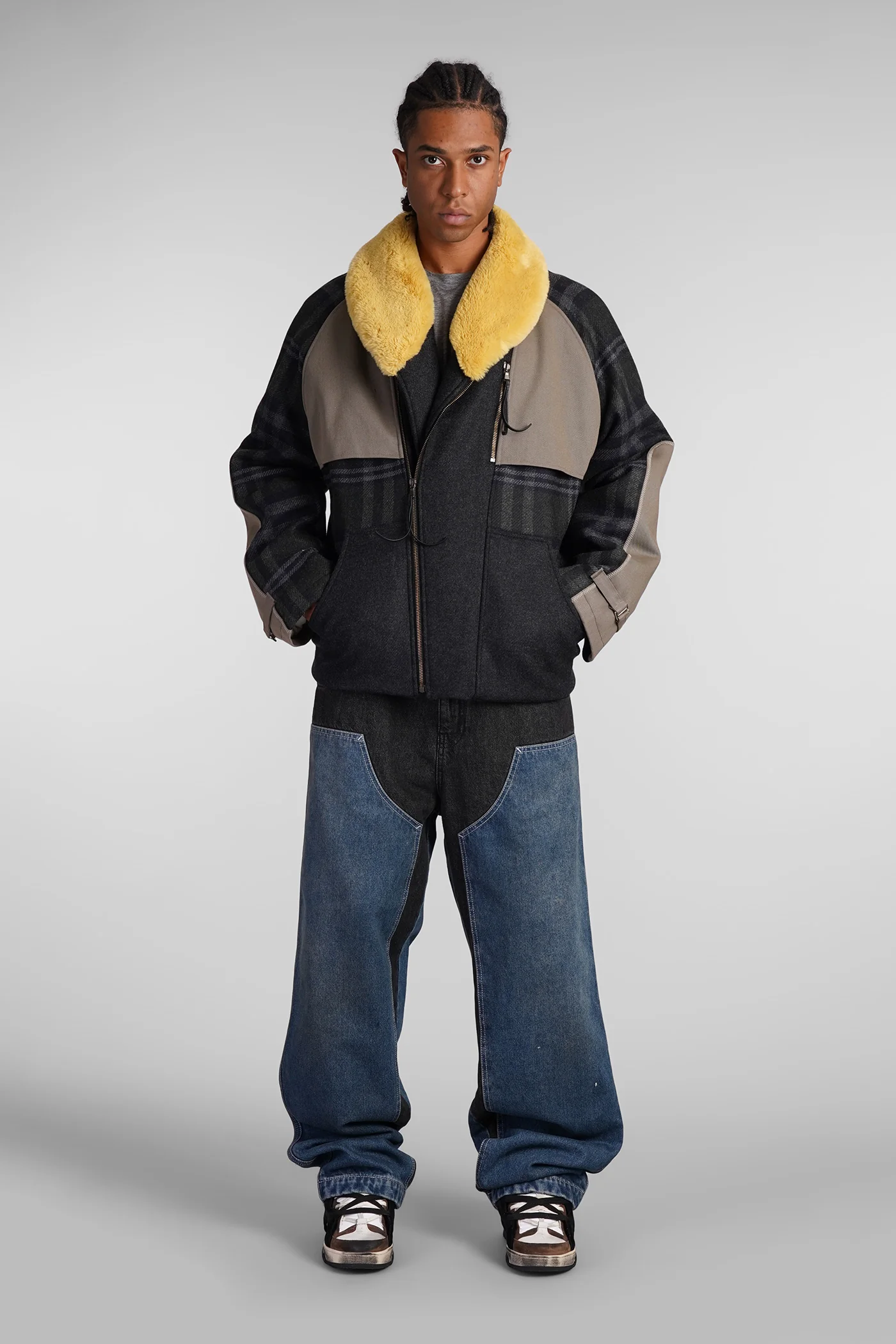 Simon Coat in multicolor wool - Image 2