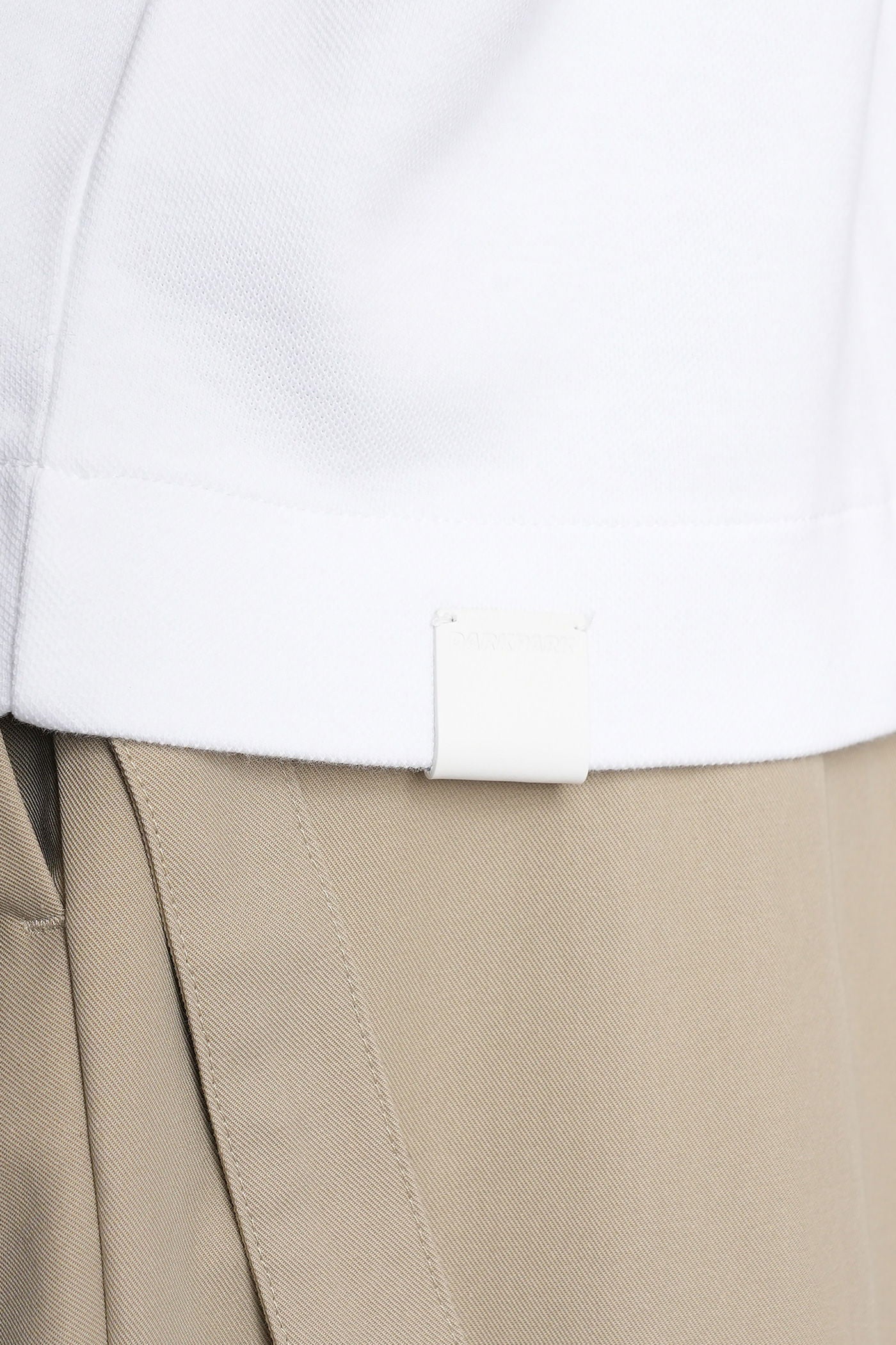 Cole Polo in white cotton - Image 5