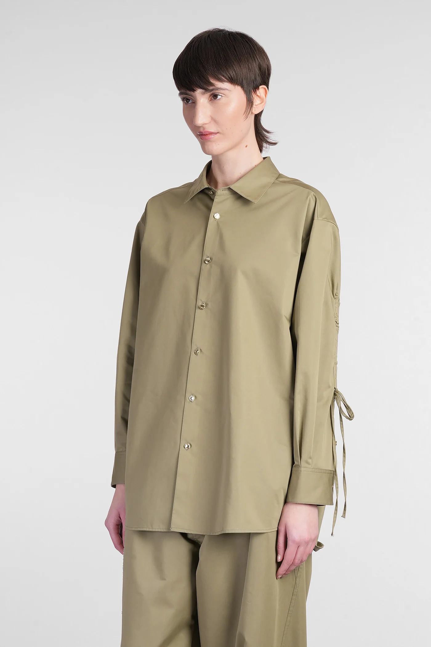 Keanu Shirt in green cotton - Image 4
