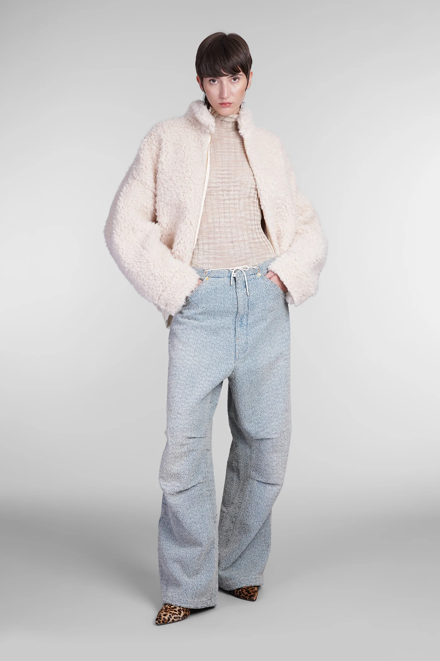 Lee Fur & Shearling in beige polyester - Image 2