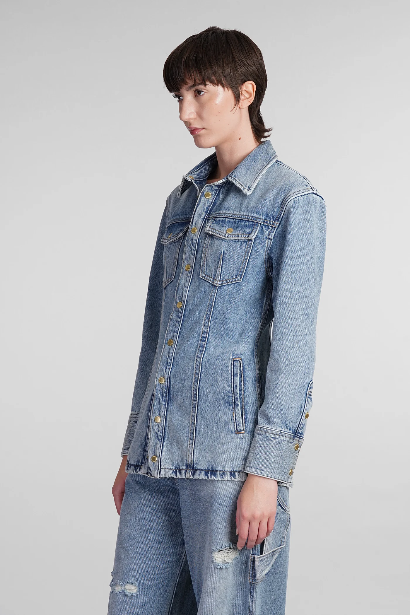 Nicole Denim Jackets in blue denim - Image 4