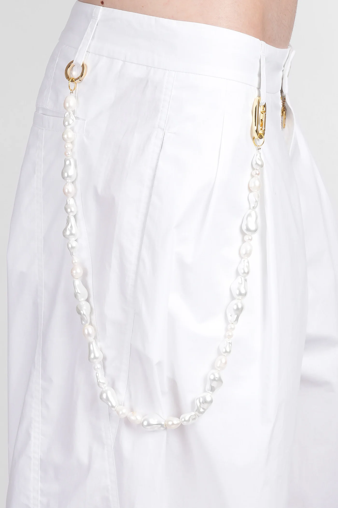 Phebe Pants in white cotton - Image 5