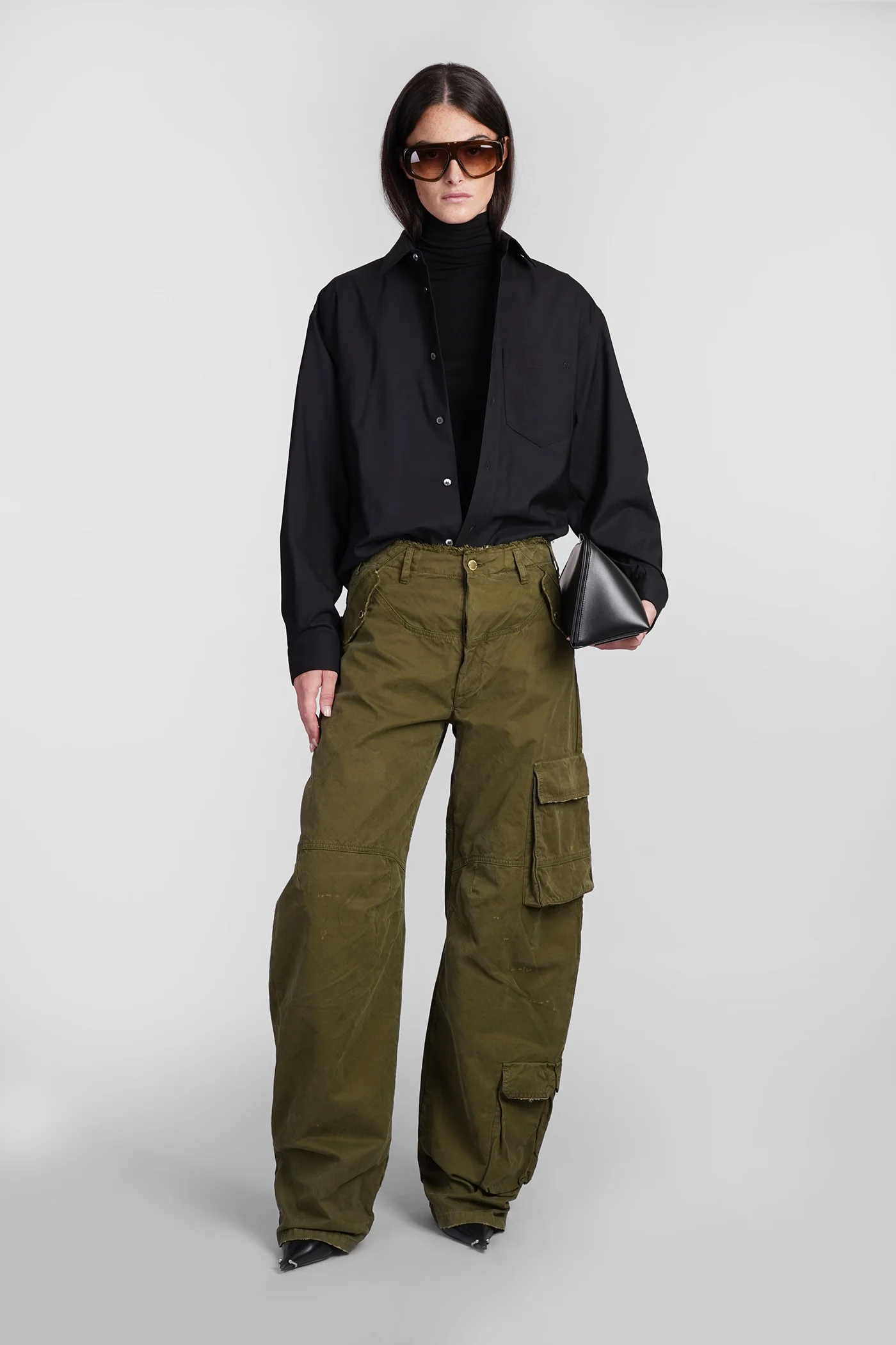 Rosalind Jeans in green cotton - Image 2