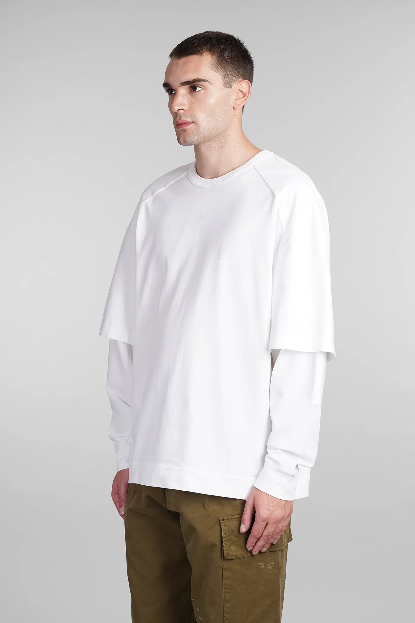 Theo T-Shirt in white cotton - Image 4