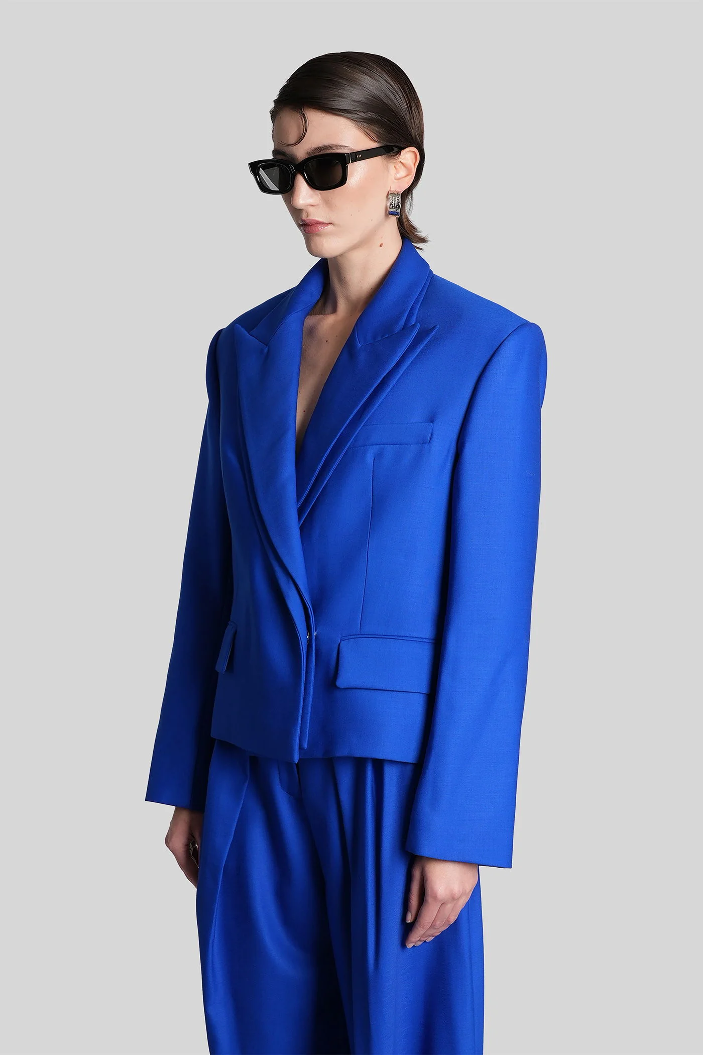 Blazer in blue wool - Image 4