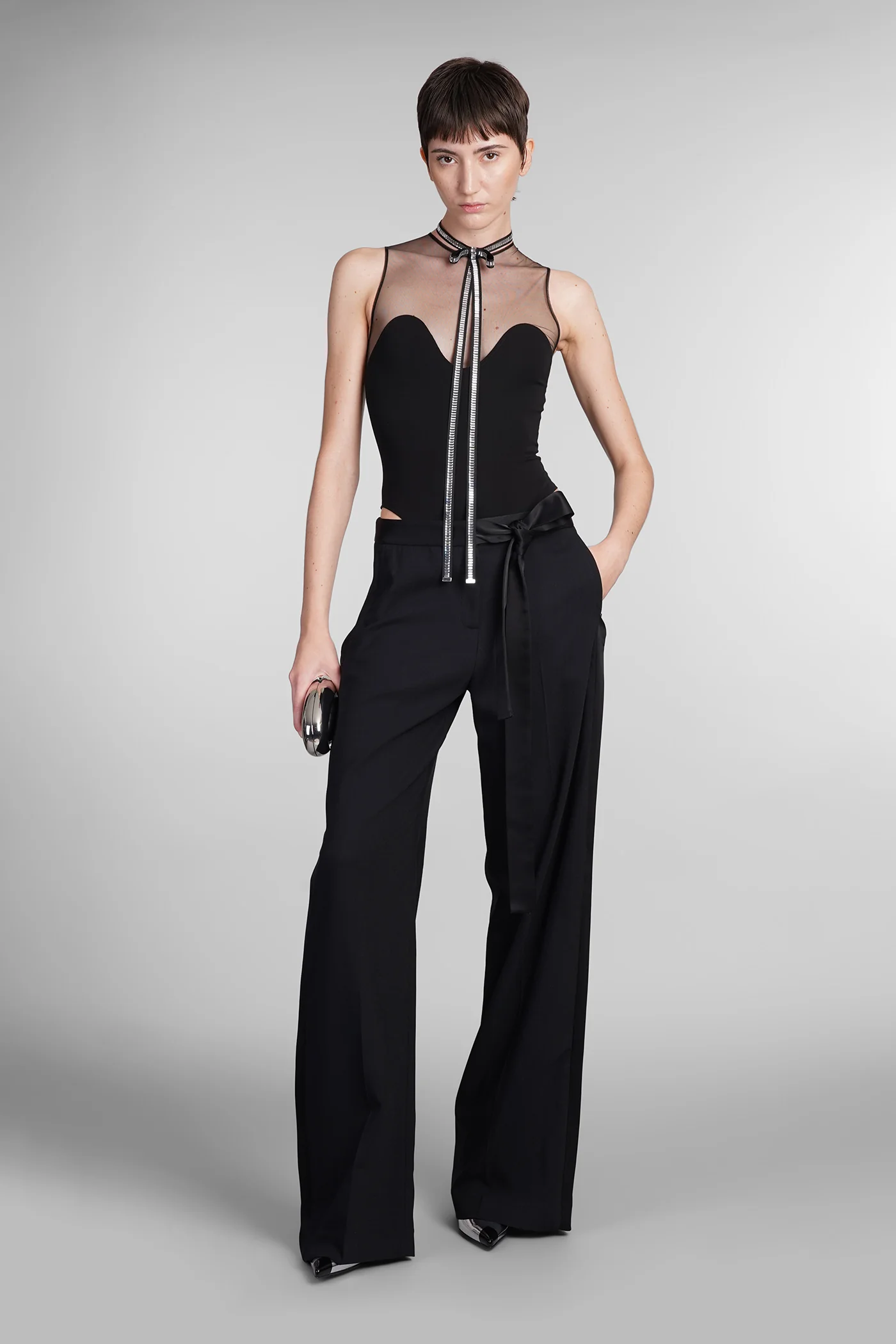 Body in black viscose - Image 2