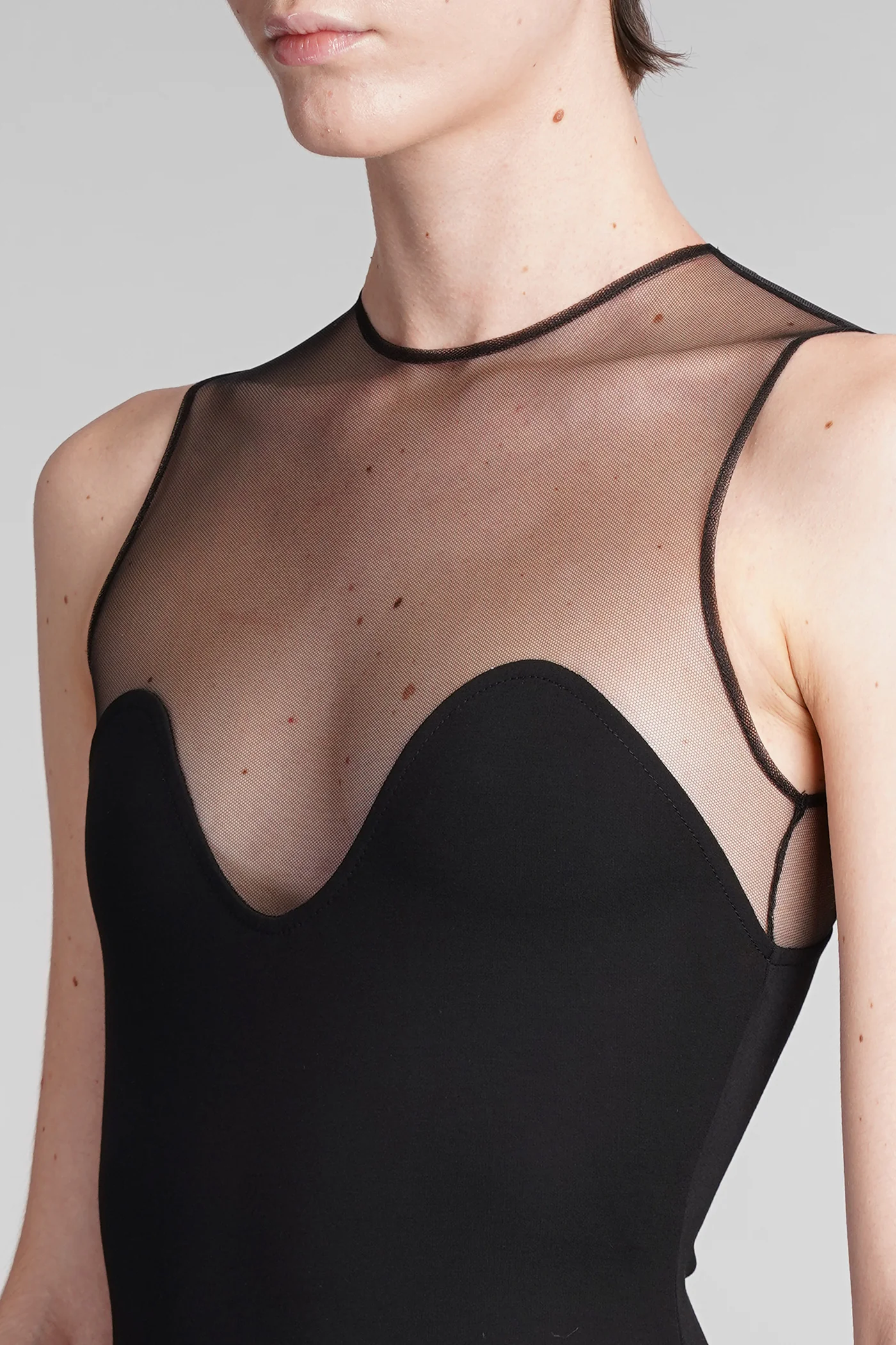 Body in black viscose - Image 5
