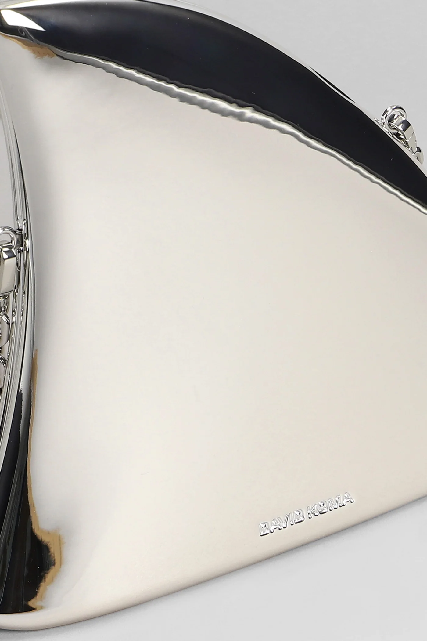 Clutch in silver Synthetic - Image 4