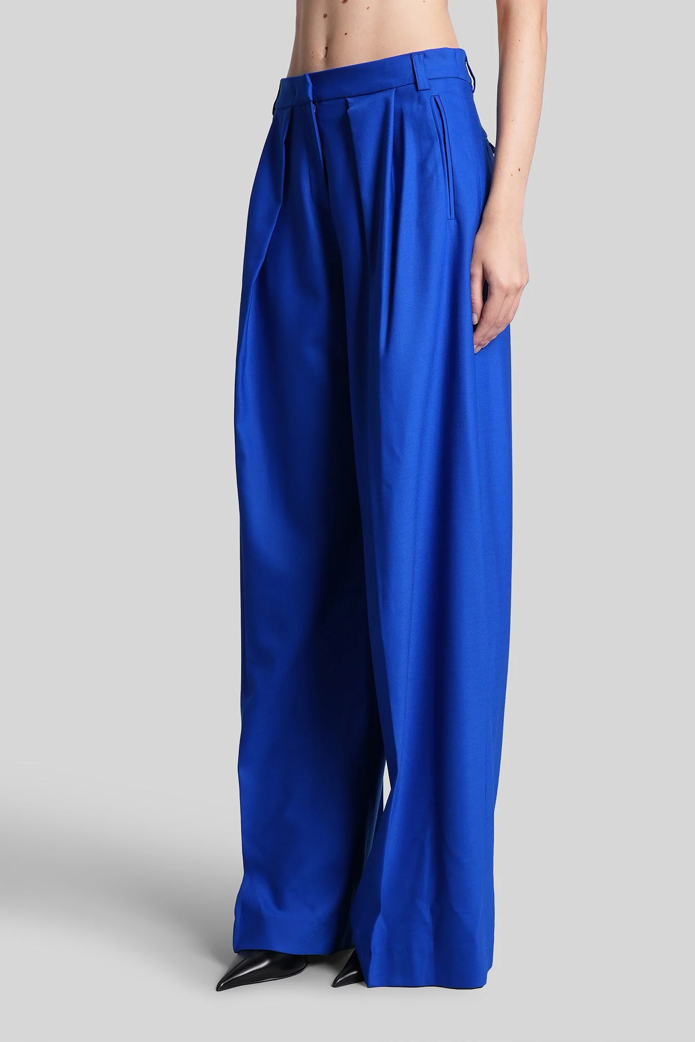 Pants in blue wool - Image 4