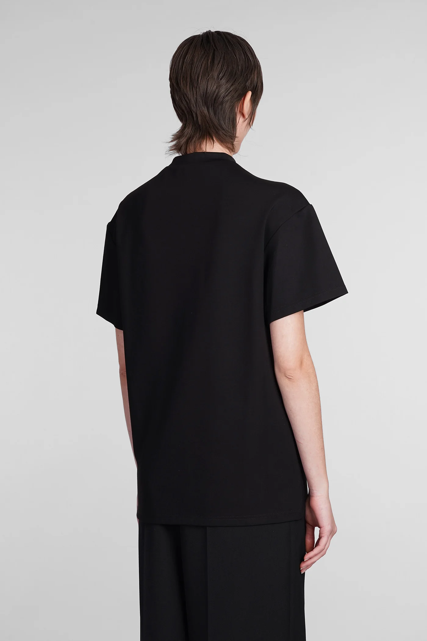 T-Shirt in black viscose - Image 3