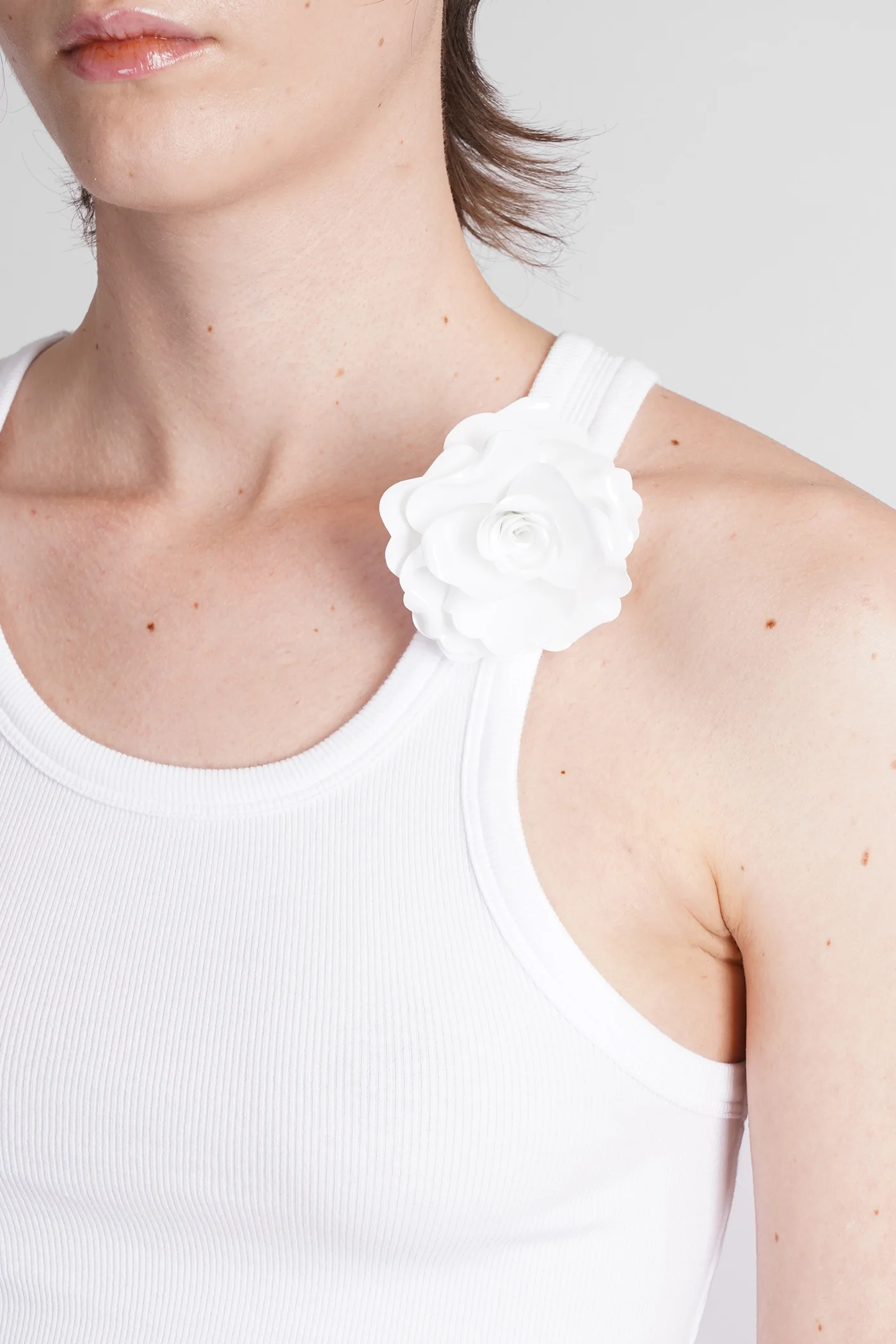 Topwear in white cotton - Image 5