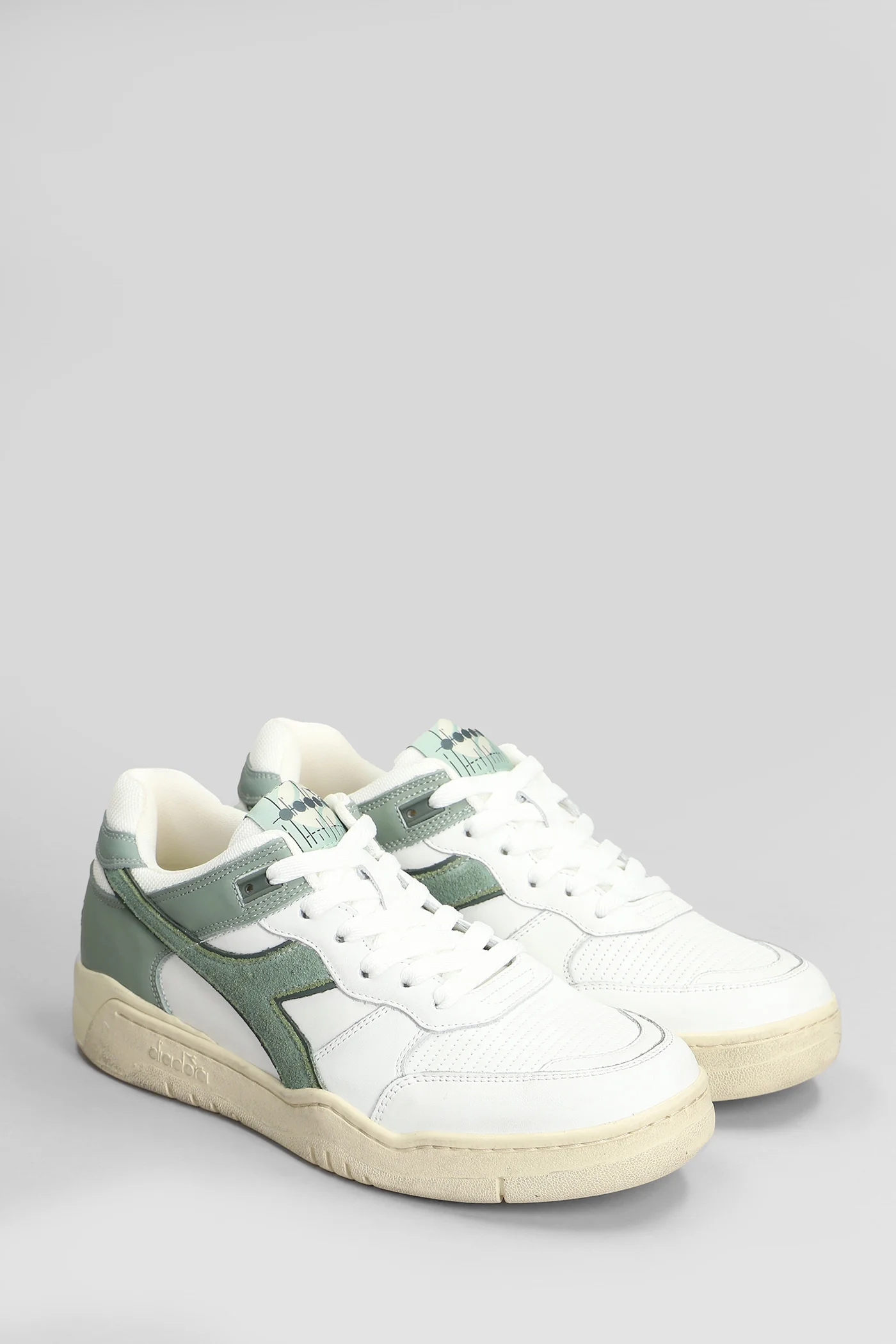 B.560 Used Sneakers in white leather - Image 2