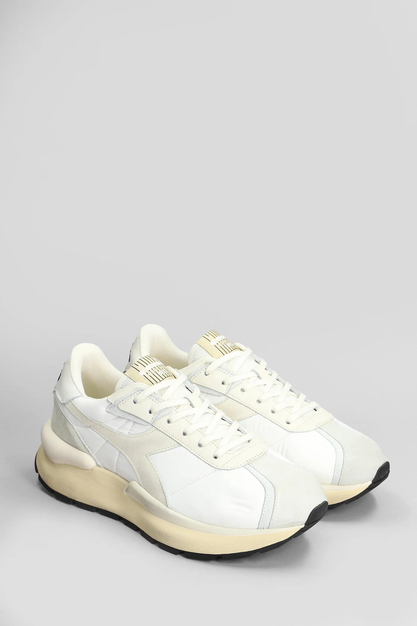 Mercury Elite Sneakers in white Suede and fabric - Image 2