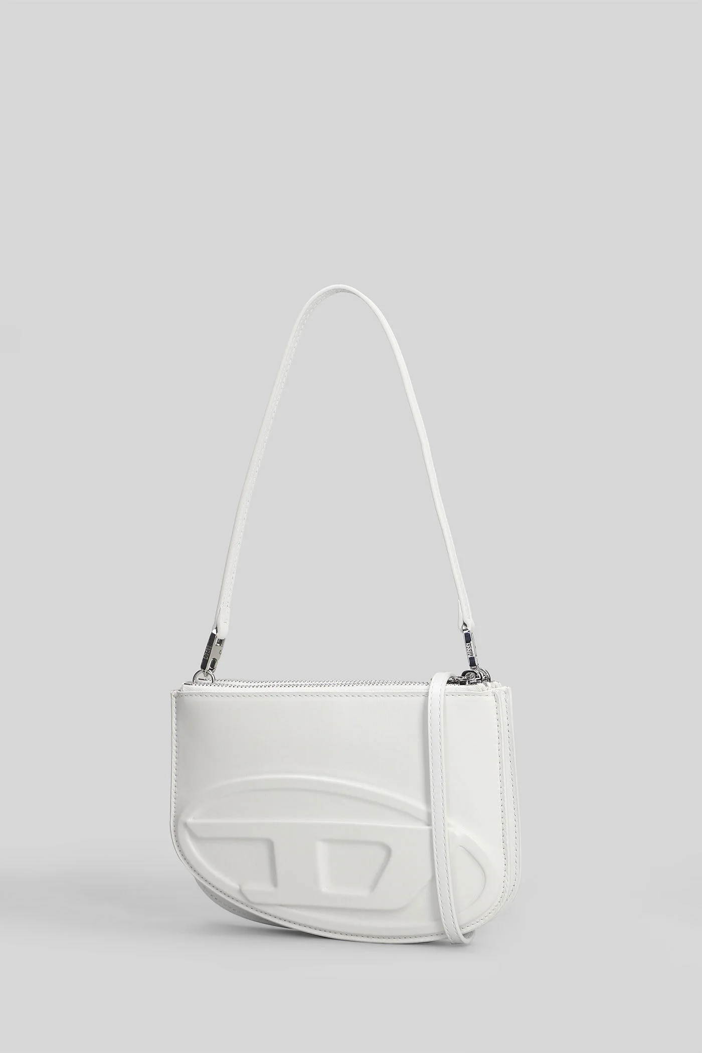 1dr Shoulder bag in white leather - Image 2