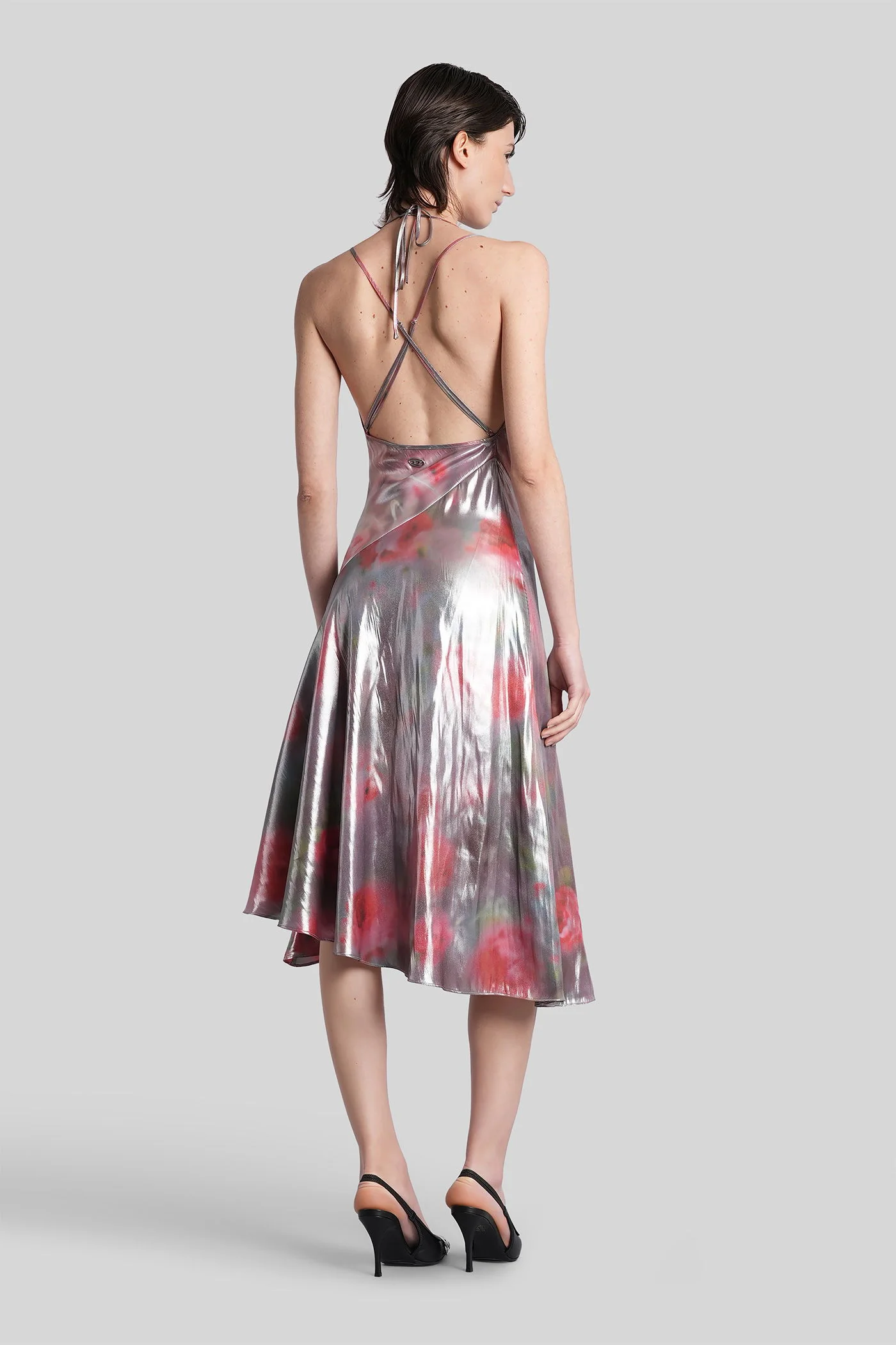 D-ebra Long dress in silver polyester - Image 3