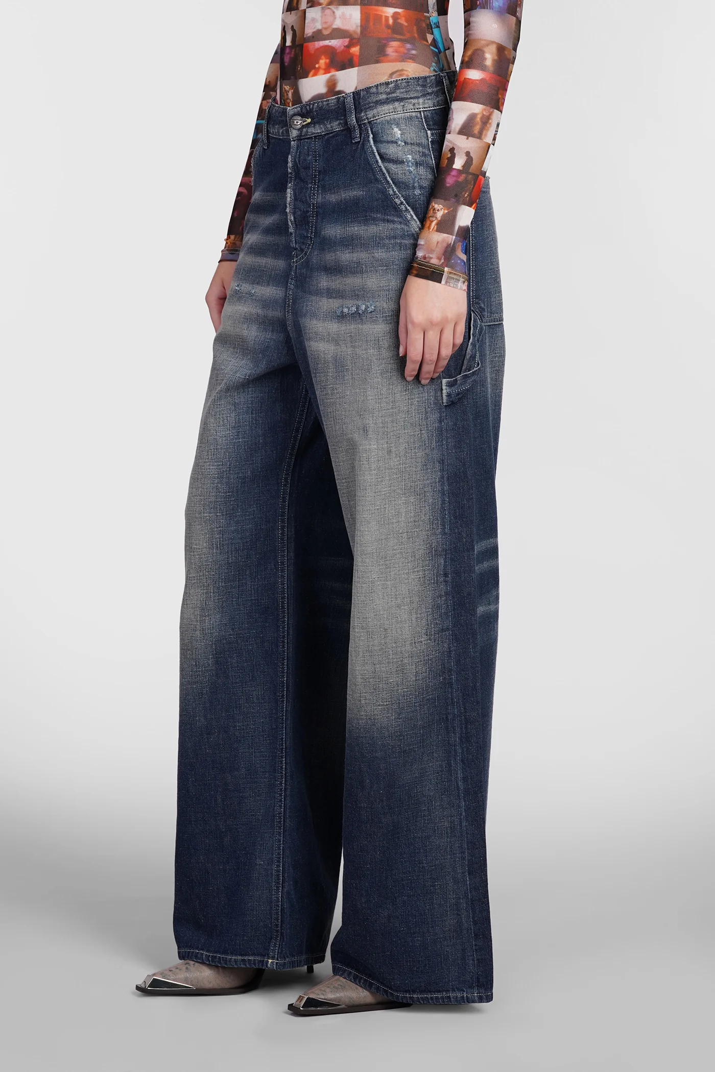 D sire Jeans in blue cotton - Image 4