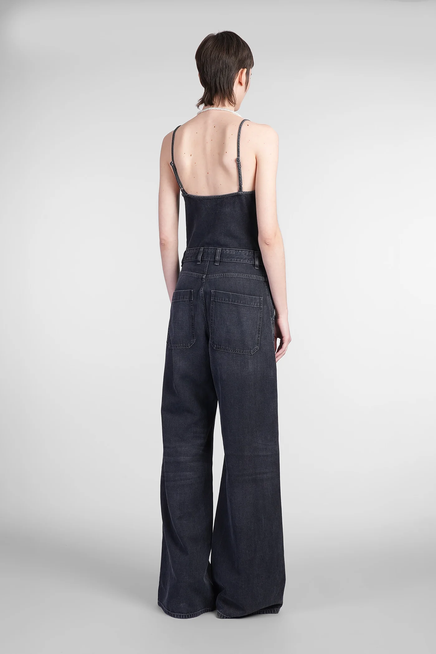 De vors Jumpsuit in black denim - Image 3