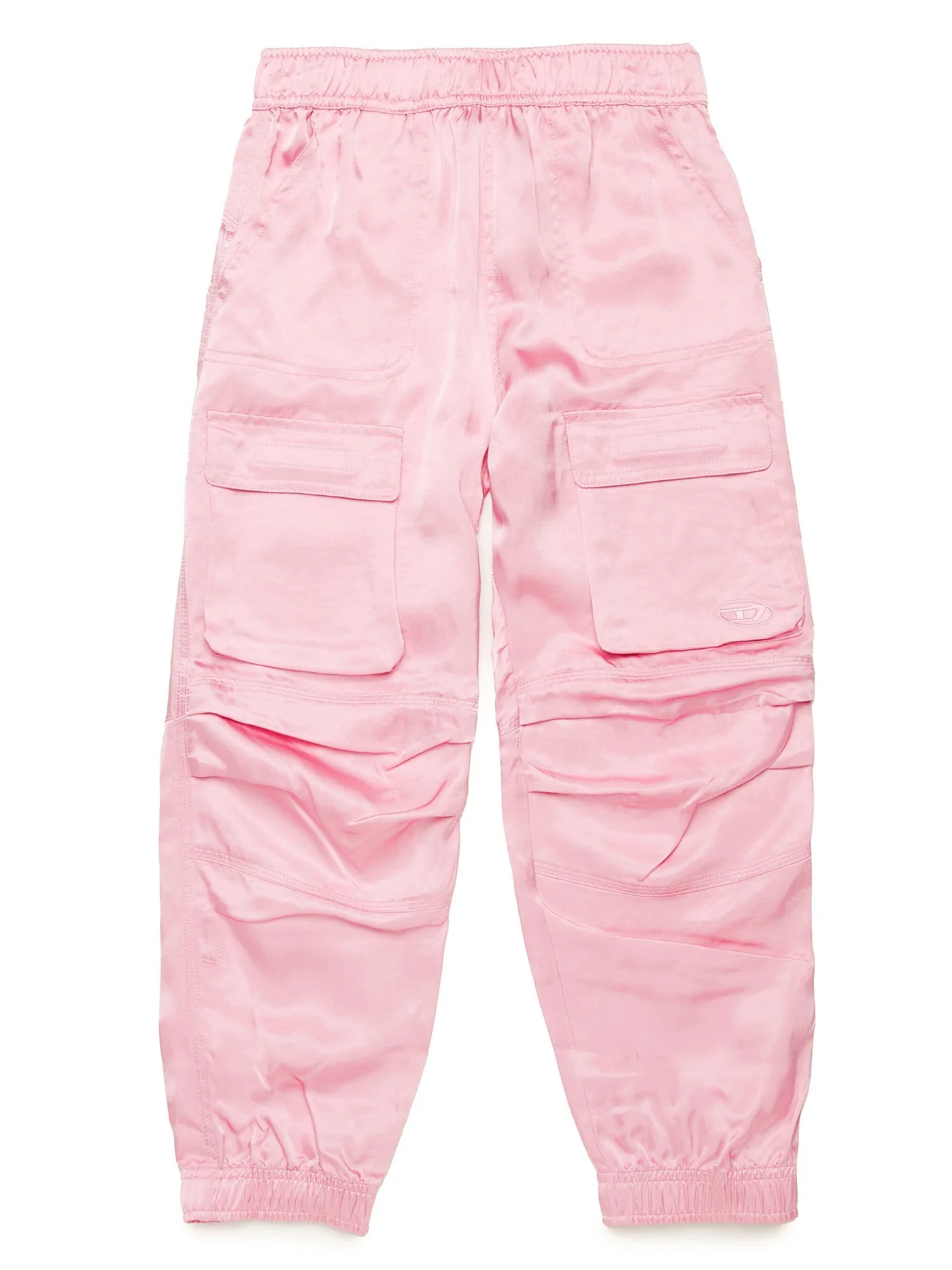Pants in rose-pink viscose