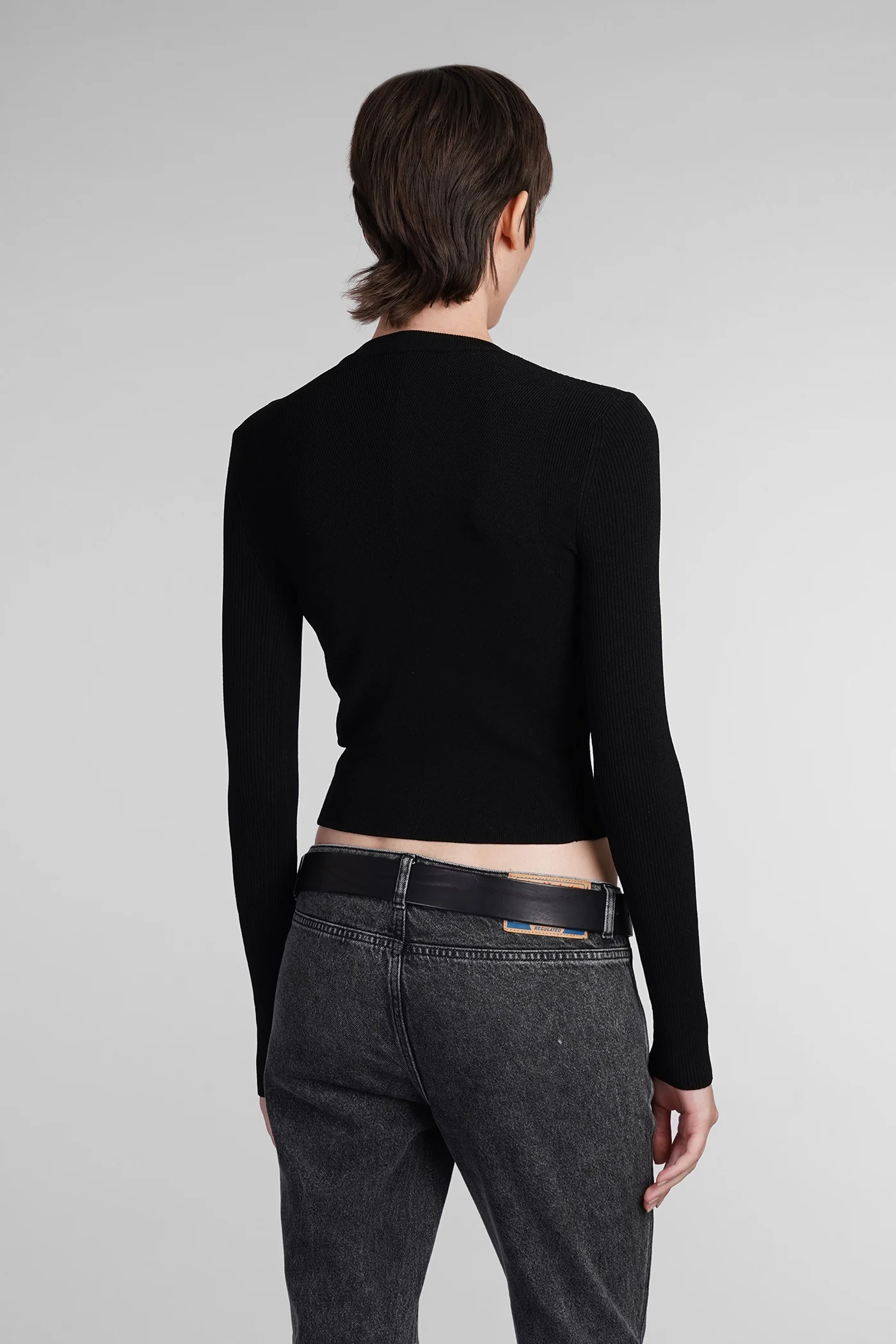 M valari Knitwear in black Rayon - Image 3