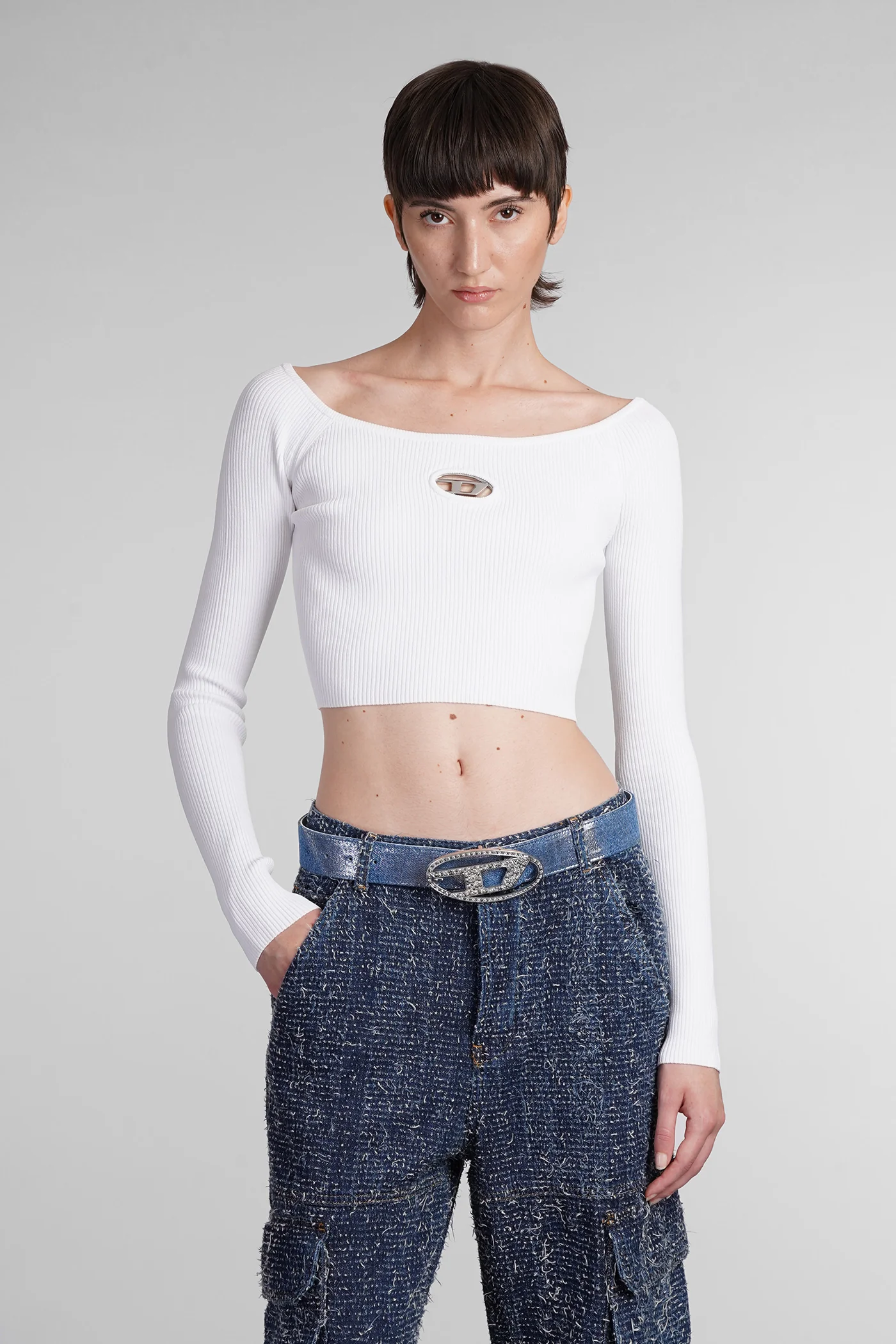 M vera ls Knitwear in white Rayon