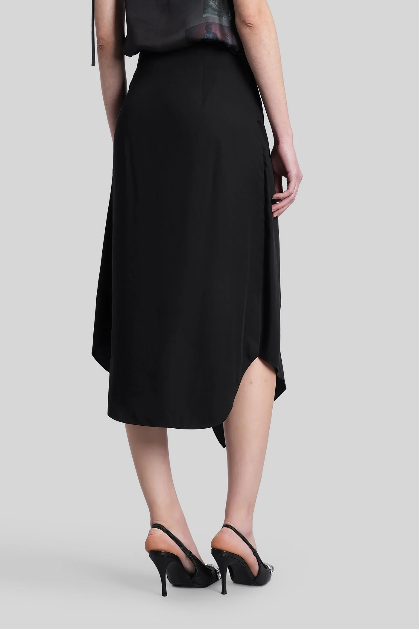 O-tali Skirt in black polyamide polyester - Image 3