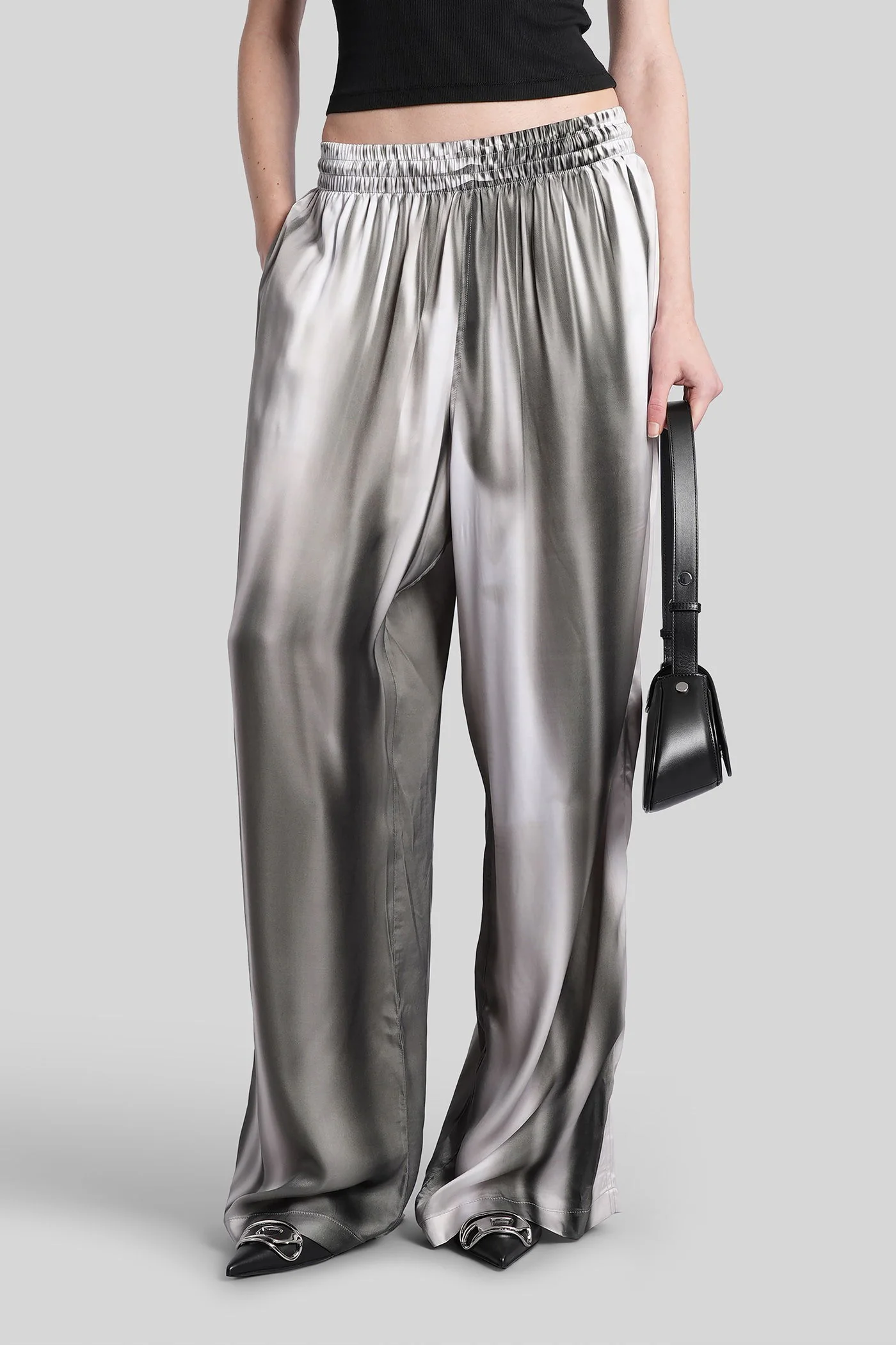 P-jesper Pants in grey polyamide polyester