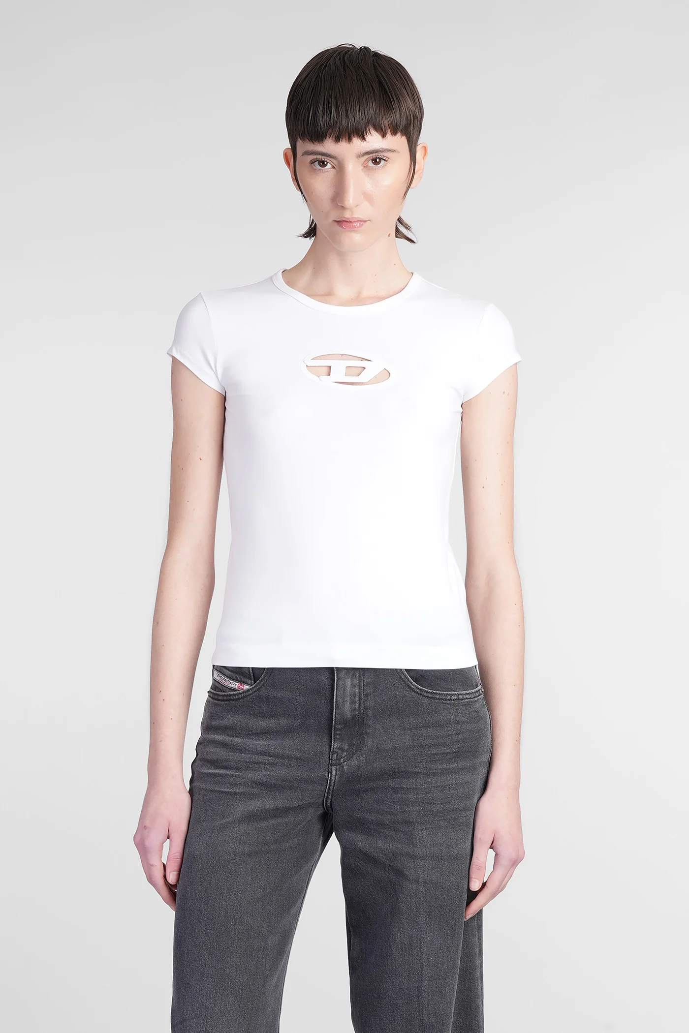 T angie T-Shirt in white cotton - Image 31