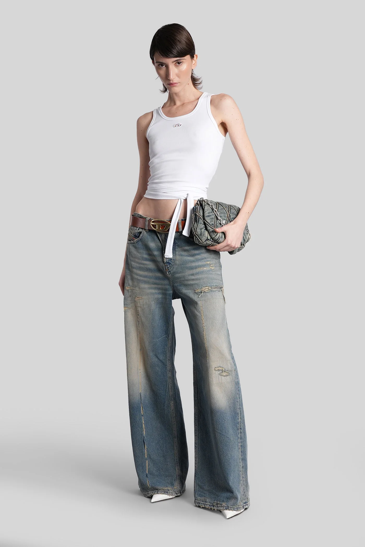 T-anky-tail-s1 Topwear in white cotton - Image 2