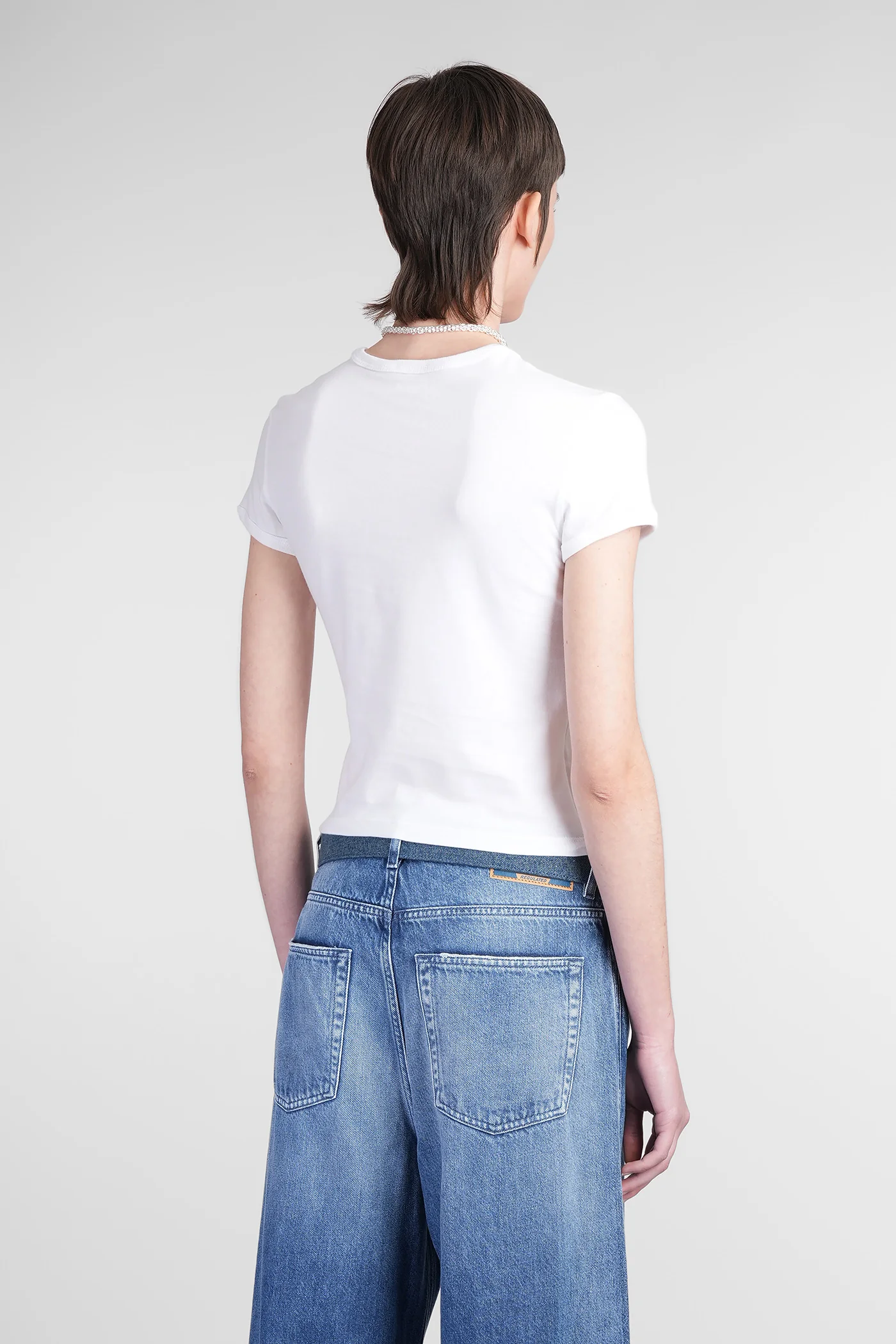 T uncutie T-Shirt in white cotton - Image 3