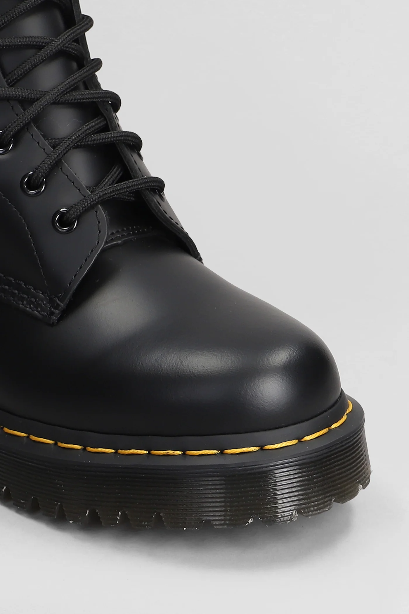101 Bex Combat boots in black leather - Image 5