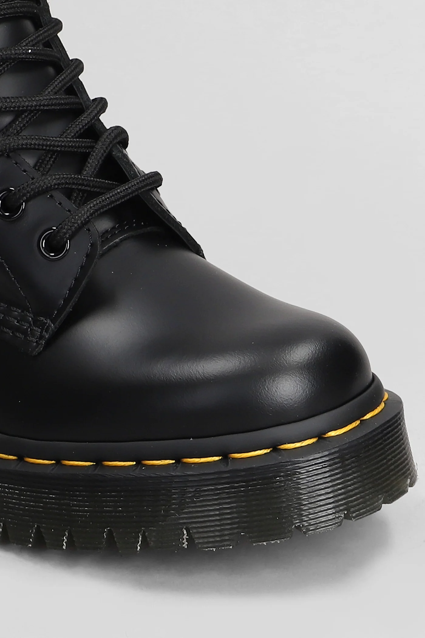 1460 Bex Combat boots in black leather - Image 5