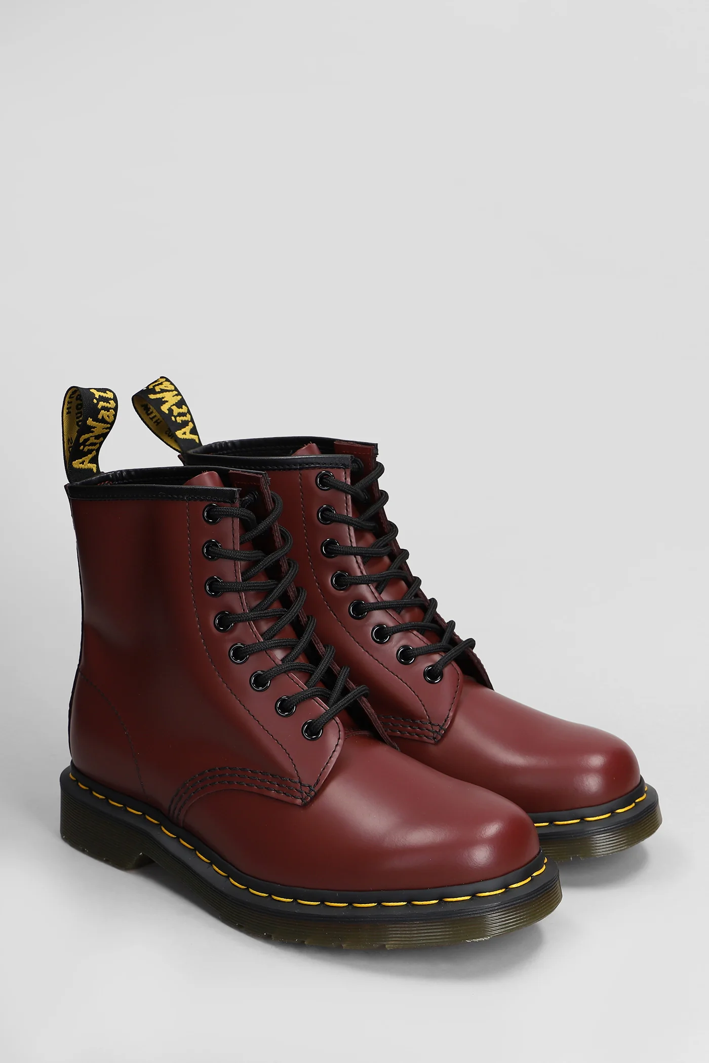 1460 Combat boots in bordeaux leather - Image 37