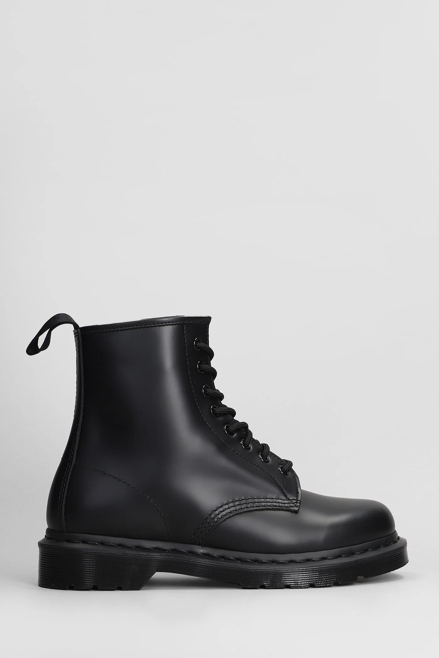 1460 Mono Combat boots in black leather
