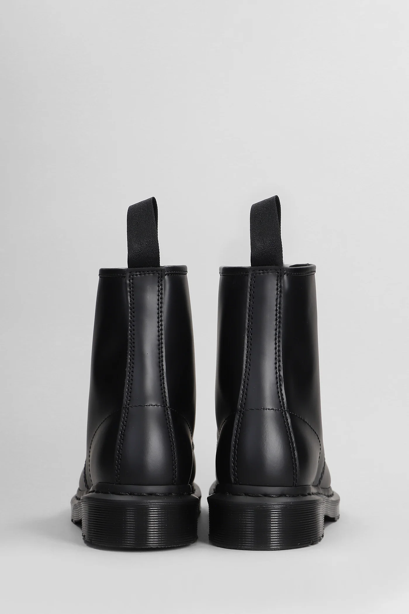 1460 Mono Combat boots in black leather - Image 4