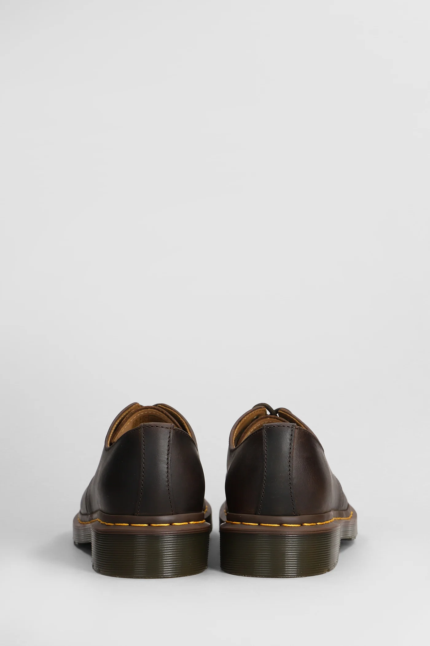 1461 Lace up shoes in brown leather - Image 4