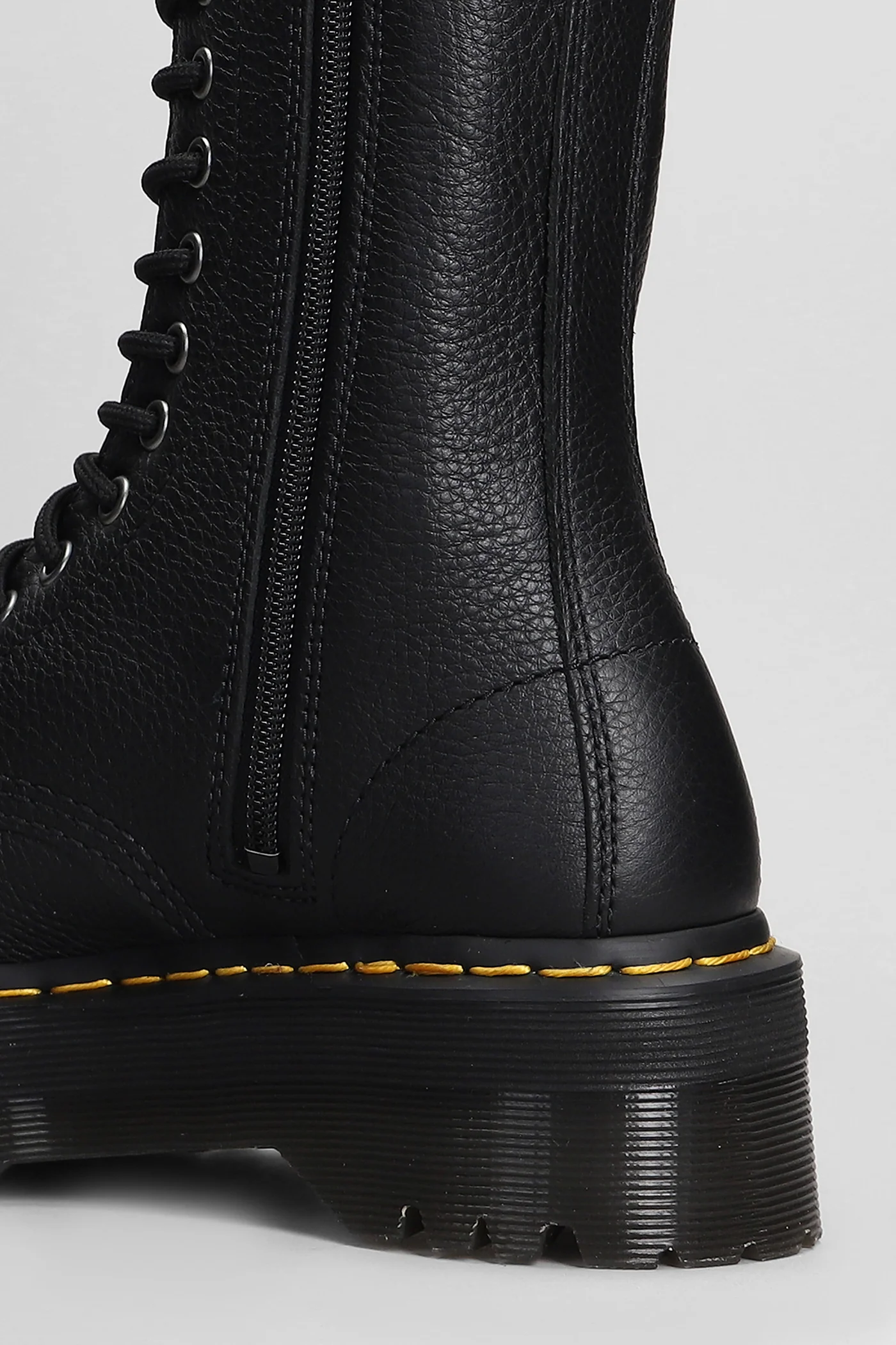 1B99 Quad Combat boots in black leather - Image 5