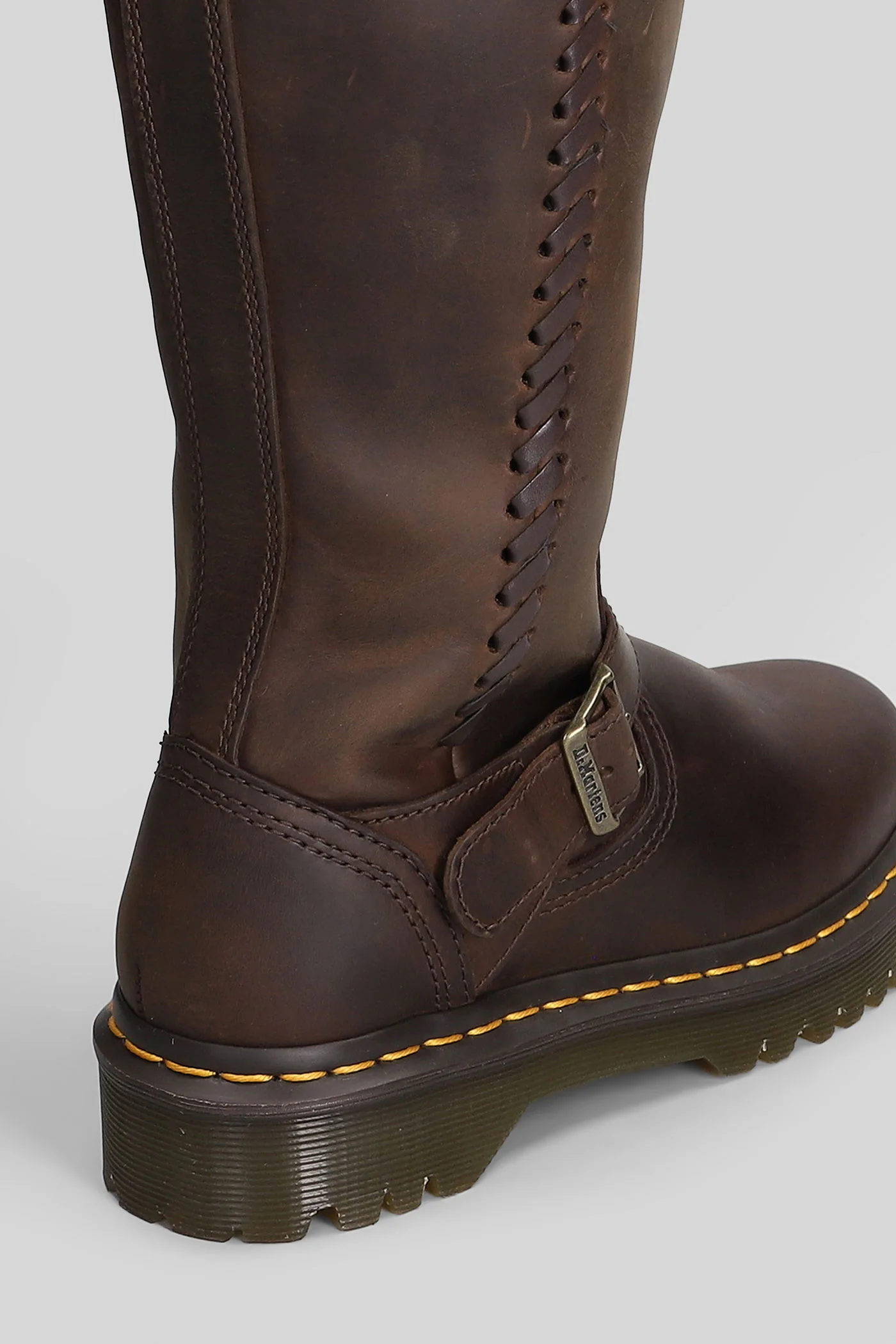Anistone low heels boots in brown leather - Image 5