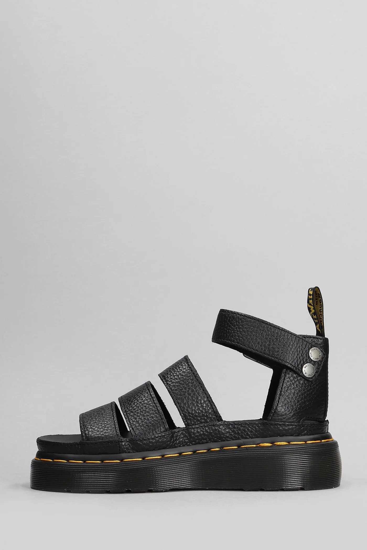 Clarissa II Quad Flats in black leather - Image 3