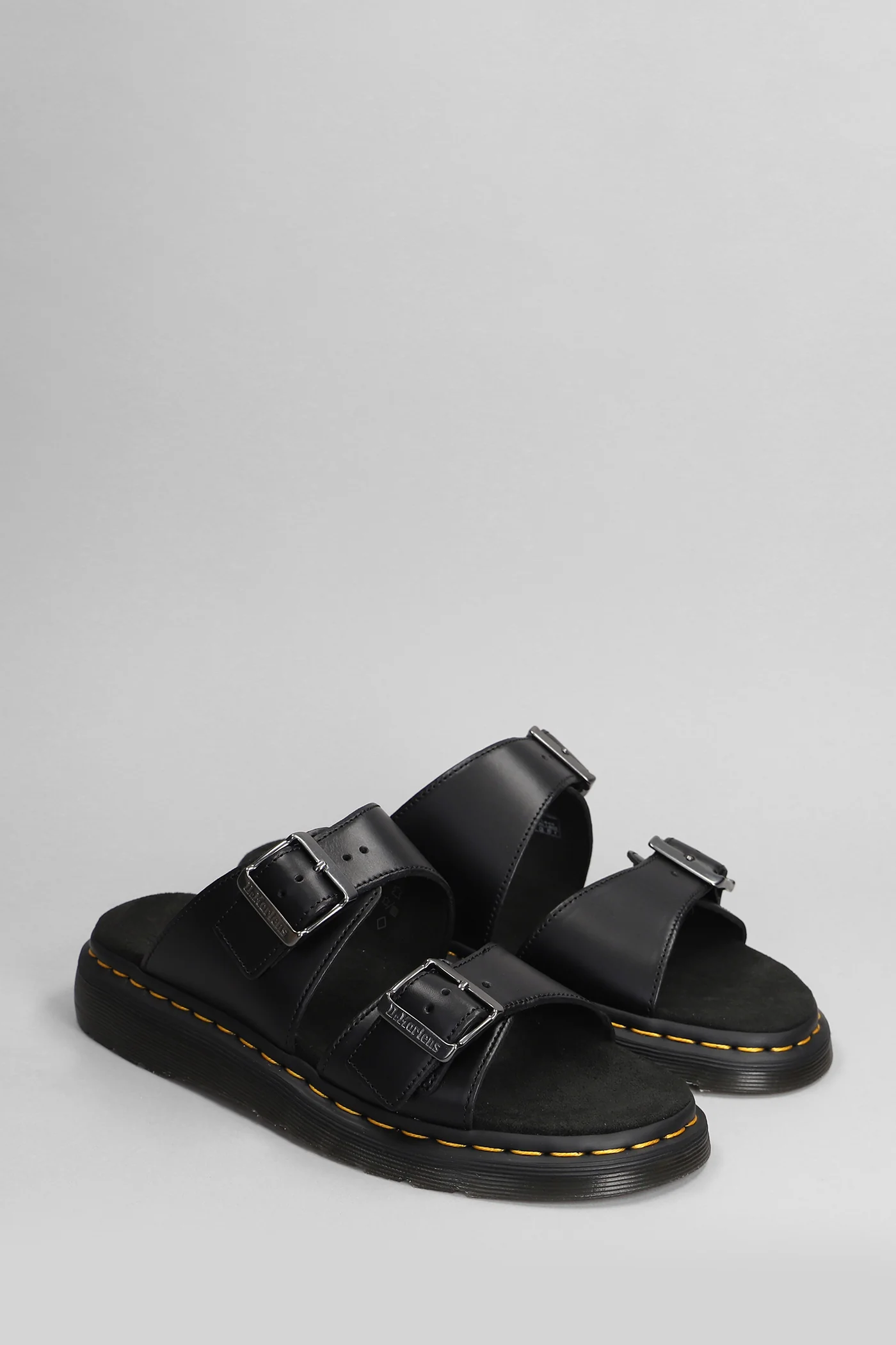 Josef Flats in black leather - Image 2