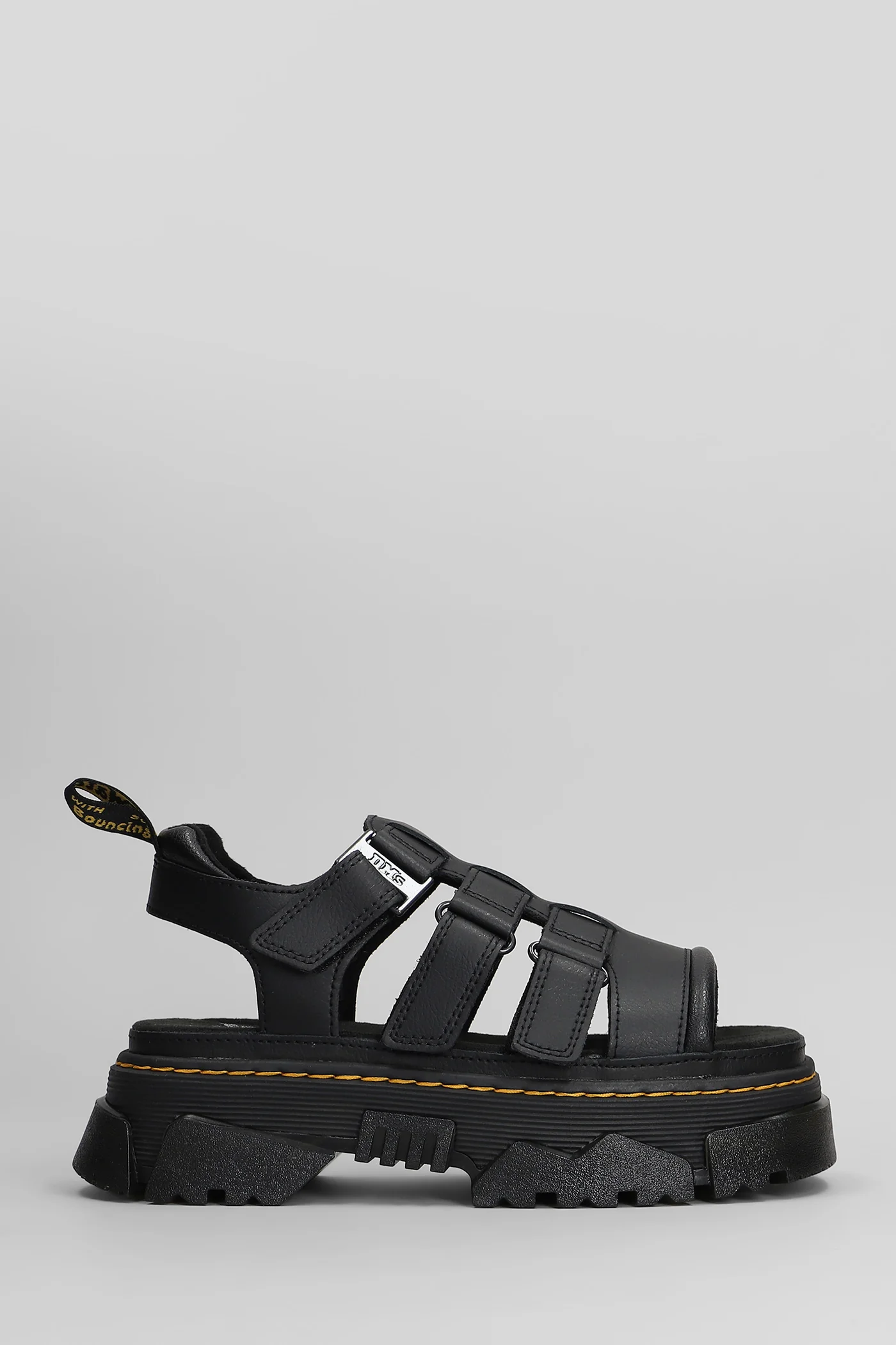 Mattison 3S Sandals in black leather