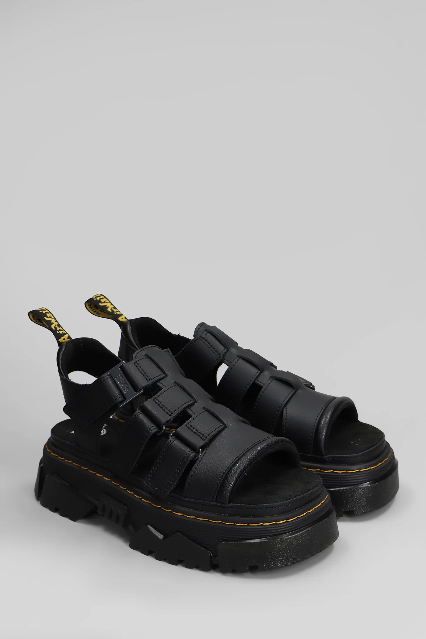 Mattison 3S Sandals in black leather - Image 2