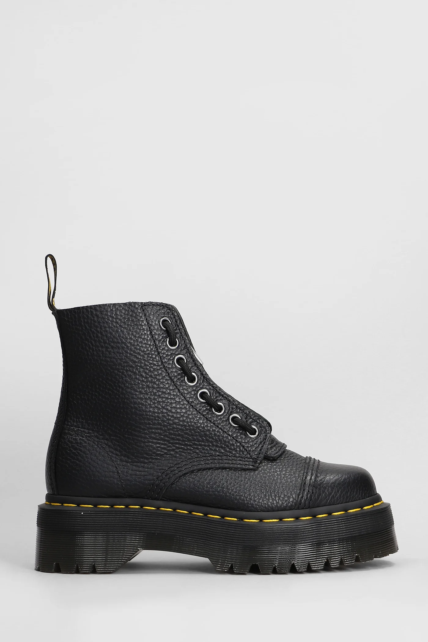 Sinclair Combat boots in black leather