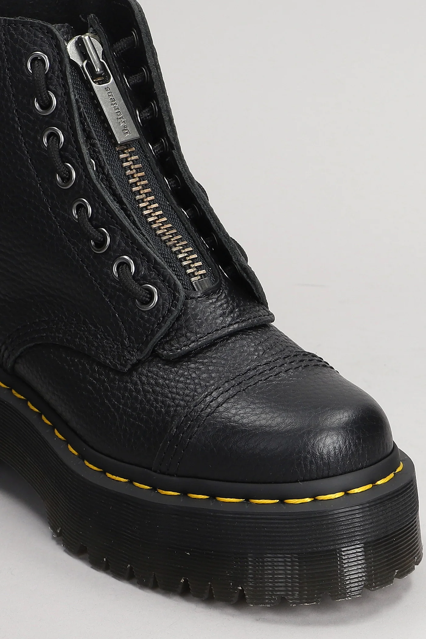 Sinclair Combat boots in black leather - Image 5