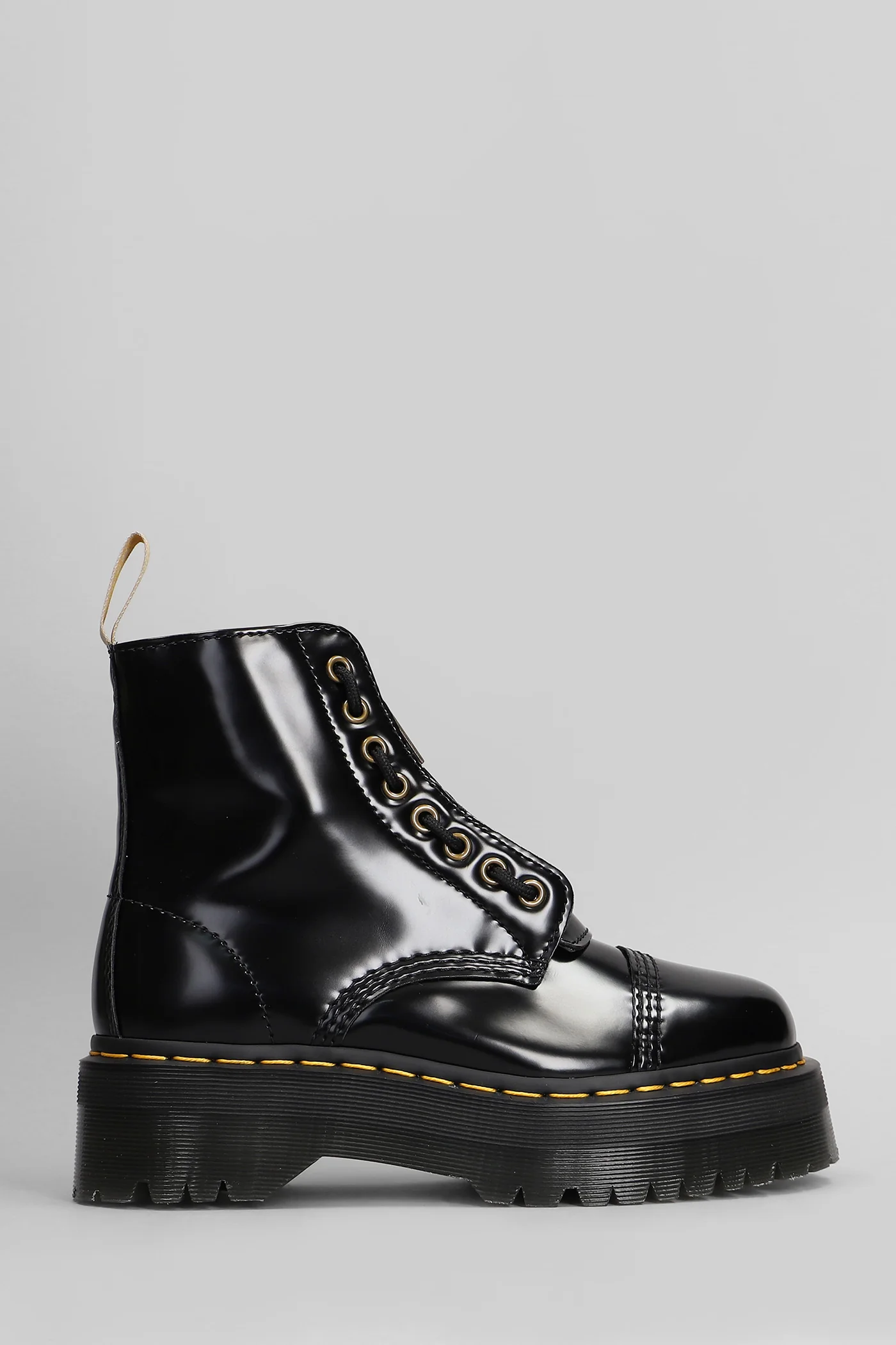 Vegan Sinclair Combat boots in black Synthetic
