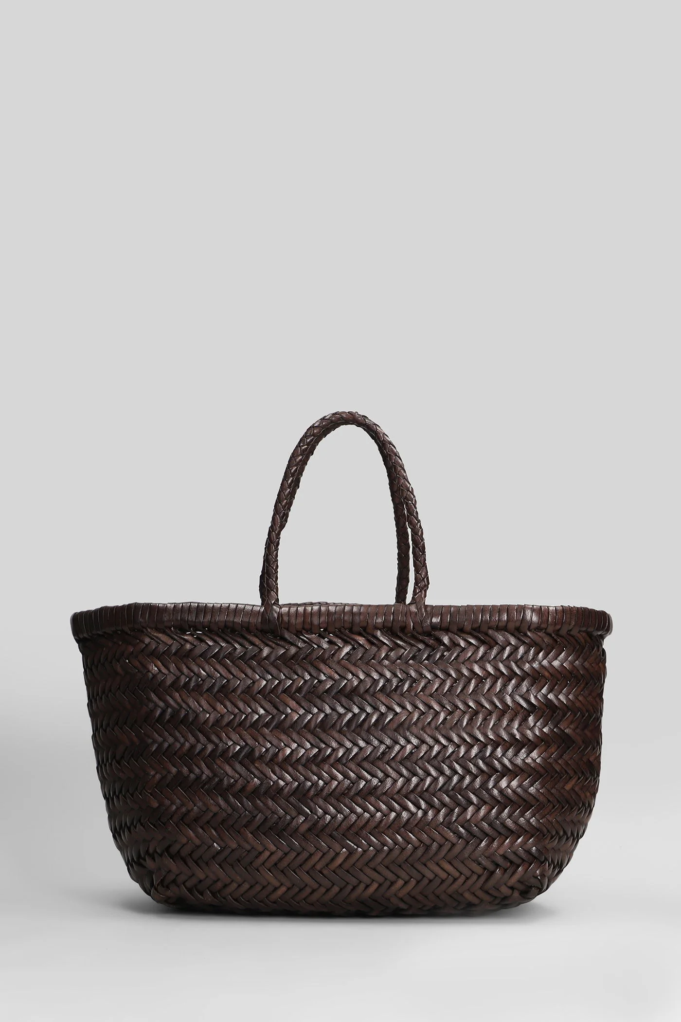 Bamboo 3 jump small Tote in brown leather - Image 3